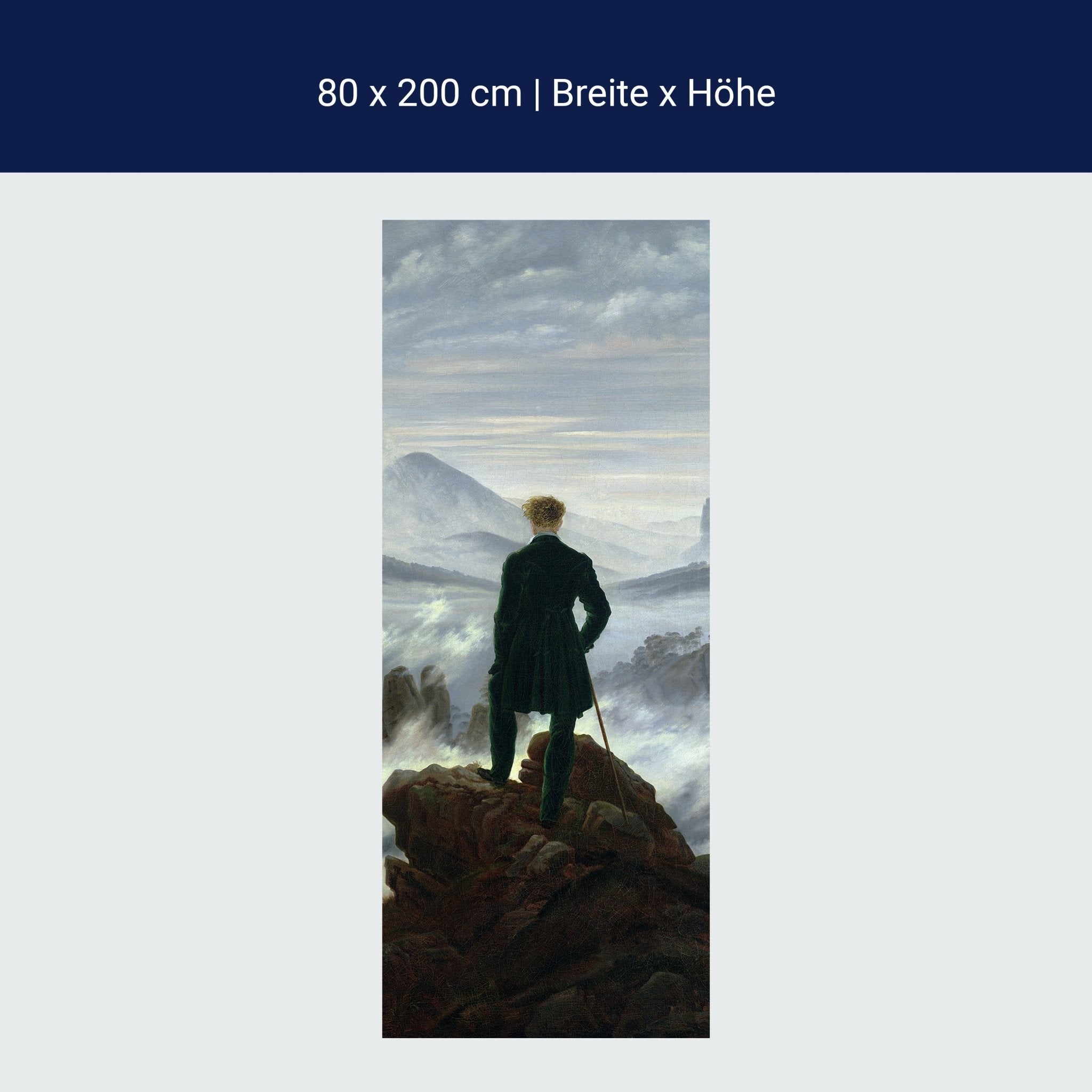 Türtapete Der Wanderer Caspar David Friedrich M1541 Türtapete Der Wanderer Caspar David Friedrich M1541