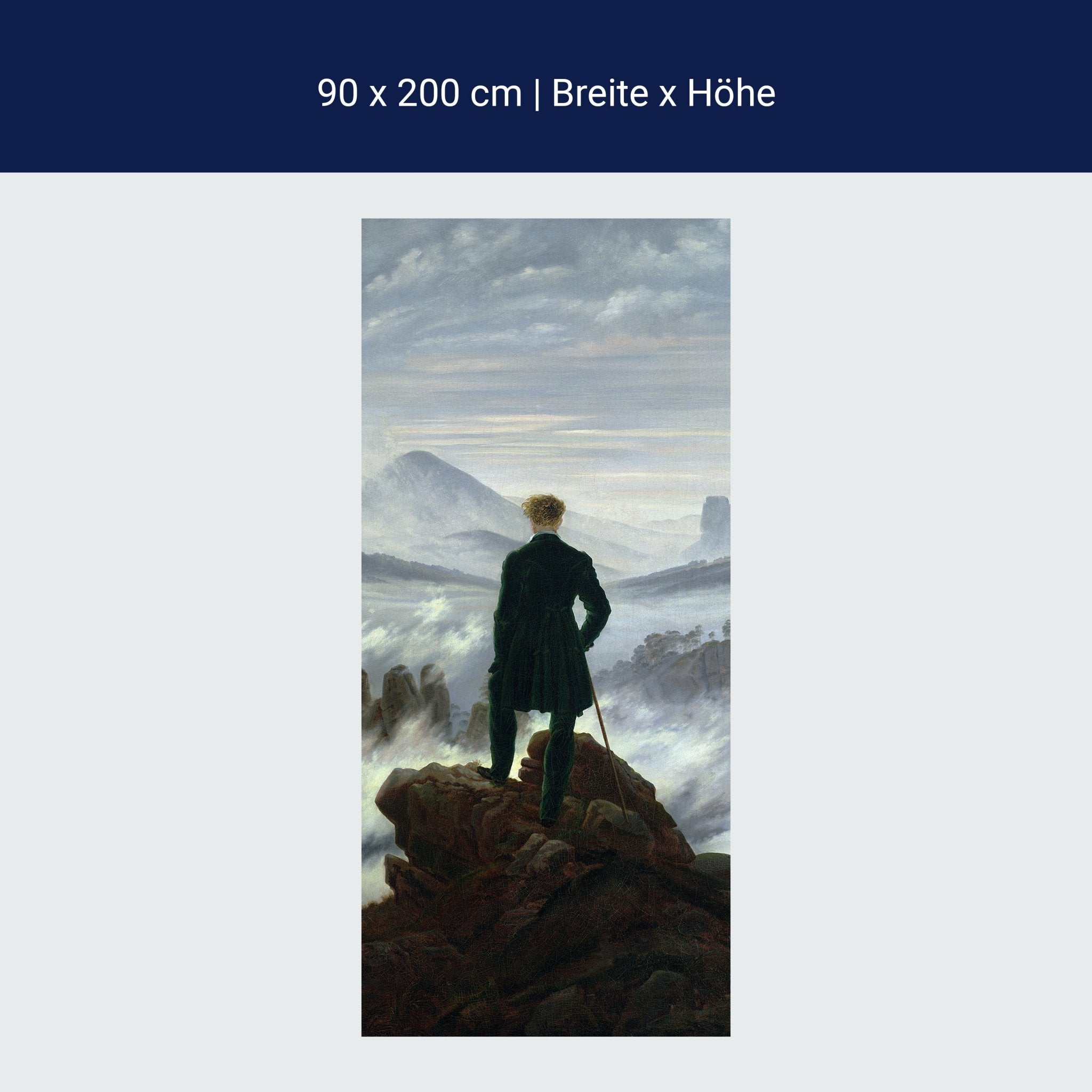 Türtapete Der Wanderer Caspar David Friedrich M1541 Türtapete Der Wanderer Caspar David Friedrich M1541