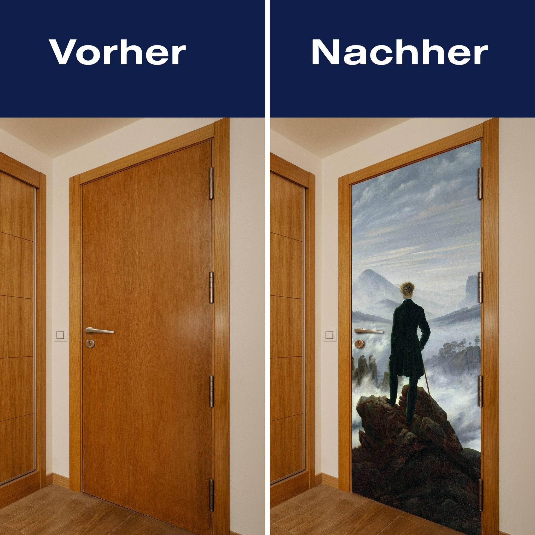 Türtapete Der Wanderer Caspar David Friedrich M1541 - Bild 10 Türtapete Der Wanderer Caspar David Friedrich M1541 - Bild 10