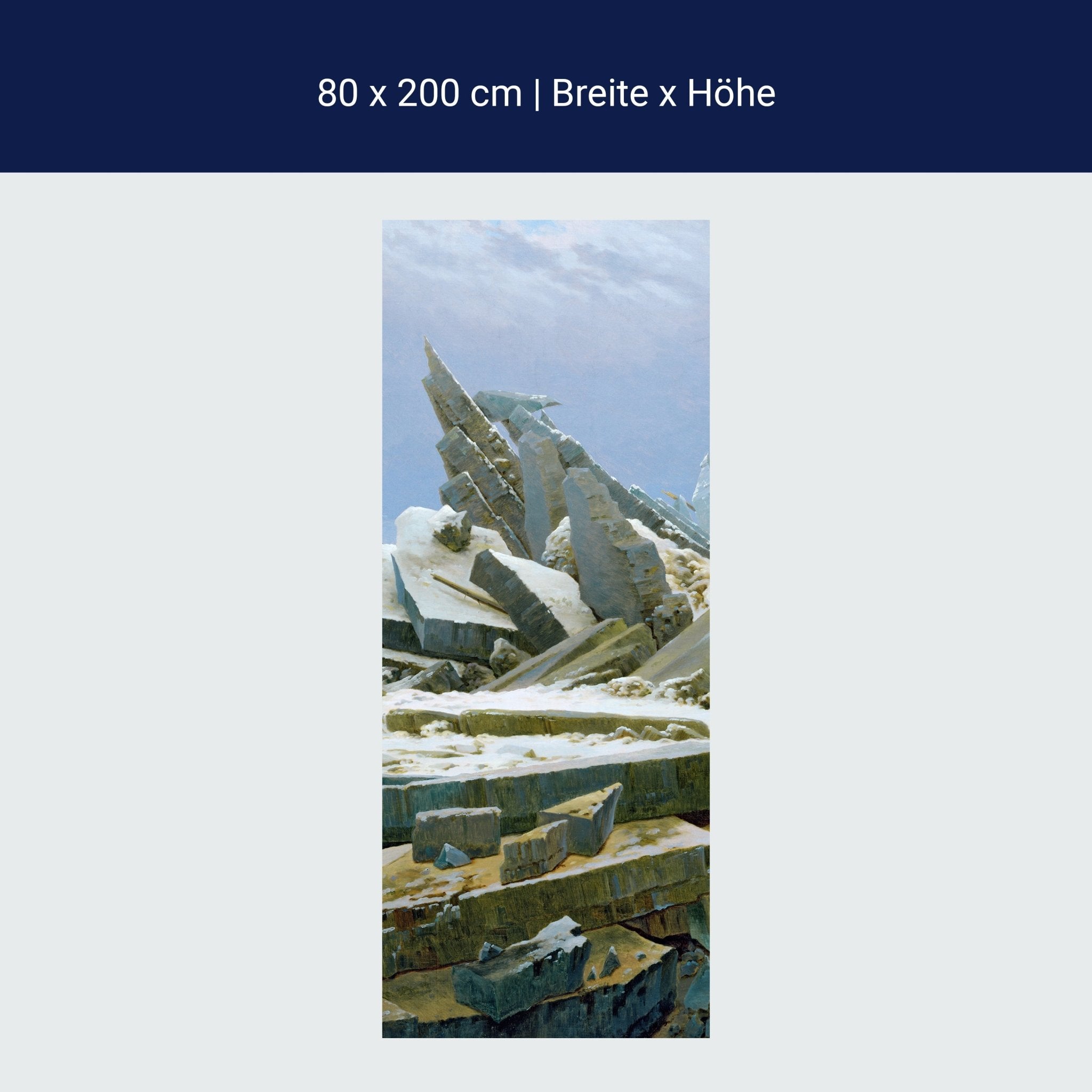 Türtapete Eislandschaft Caspar David Friedrich M1542 Türtapete Eislandschaft Caspar David Friedrich M1542