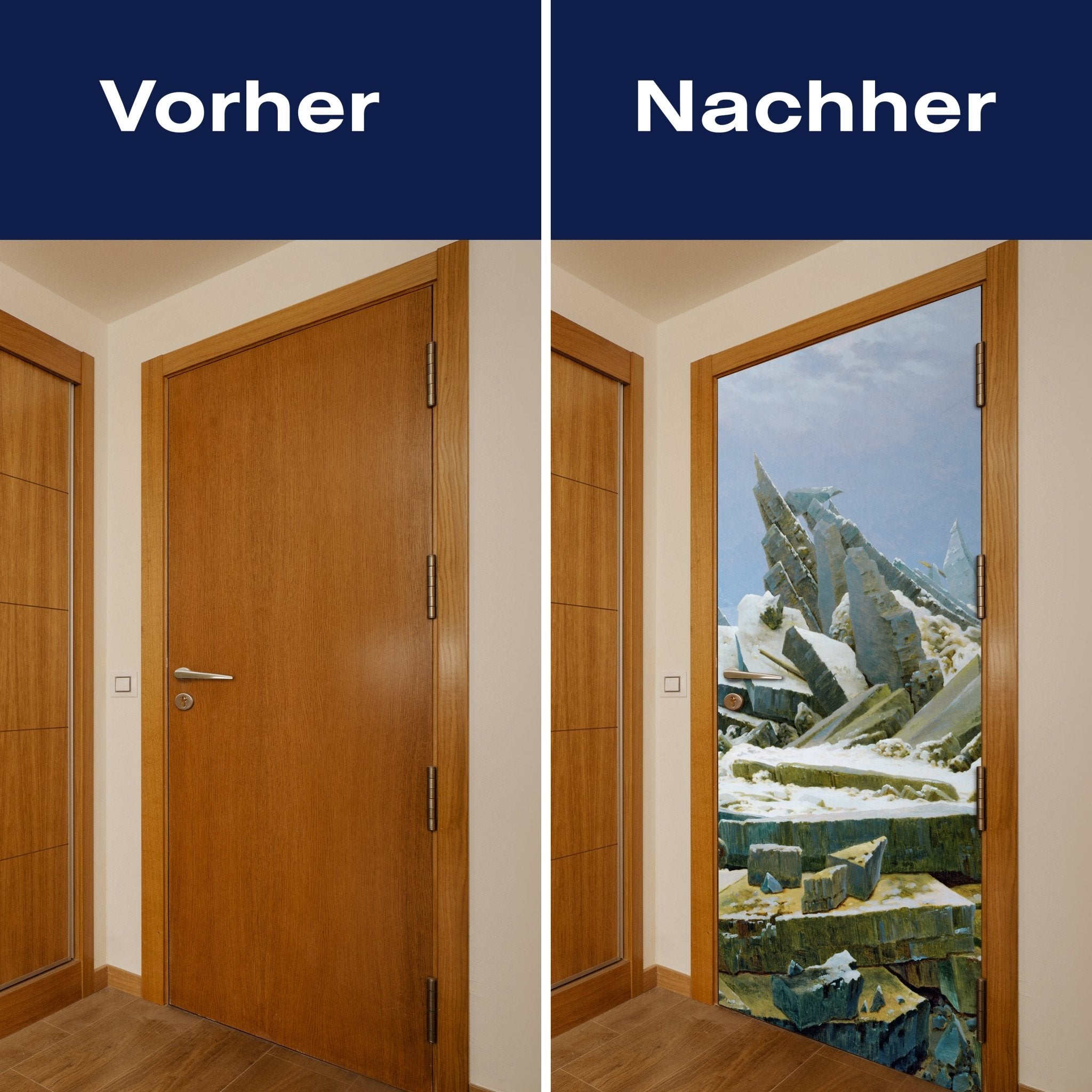 Türtapete Eislandschaft Caspar David Friedrich M1542 - Bild 10 Türtapete Eislandschaft Caspar David Friedrich M1542 - Bild 10