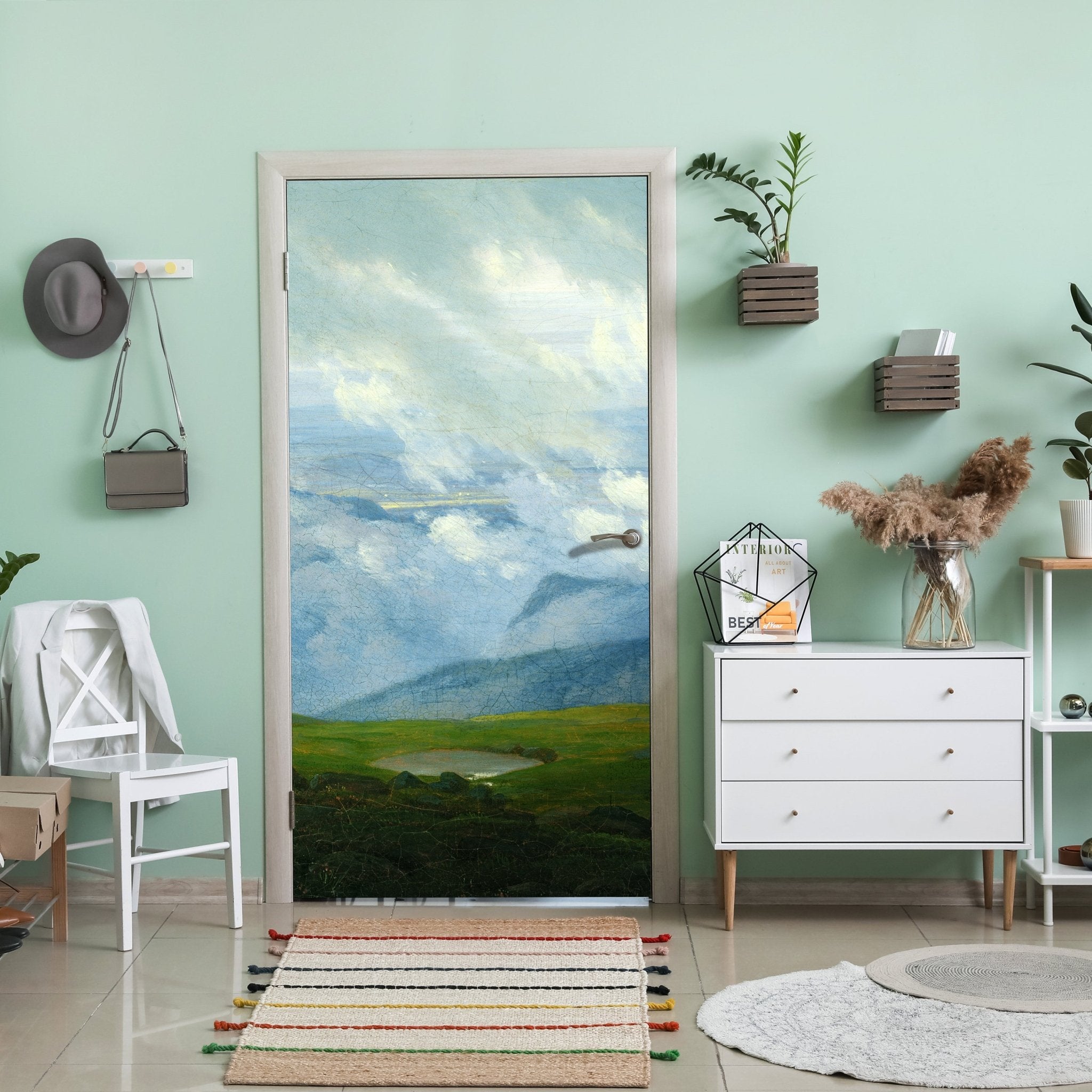 Türtapete Himmel über den Bergen Caspar David Friedrich M1543 - Bild 1 Türtapete Himmel über den Bergen Caspar David Friedrich M1543 - Bild 1