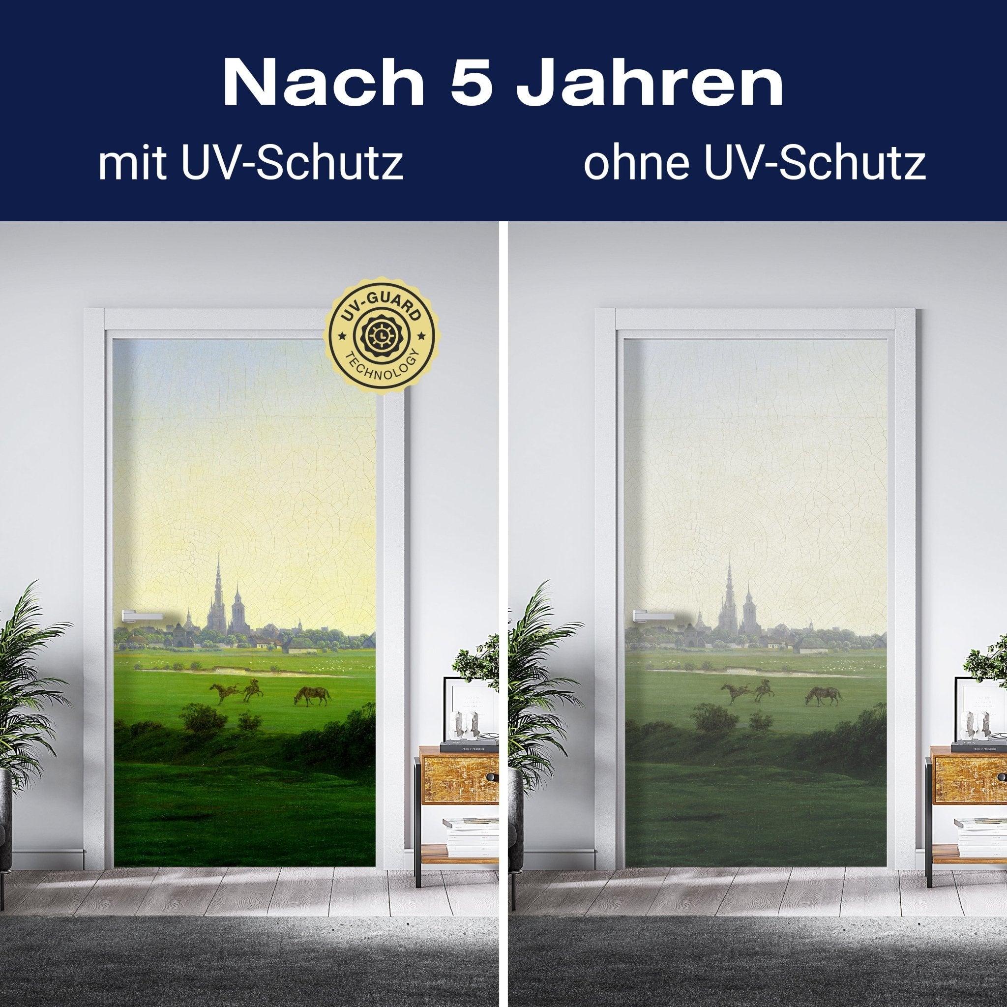 Türtapete Greifswalder Weiden Caspar David Friedrich M1544 - Bild 4 Türtapete Greifswalder Weiden Caspar David Friedrich M1544 - Bild 4