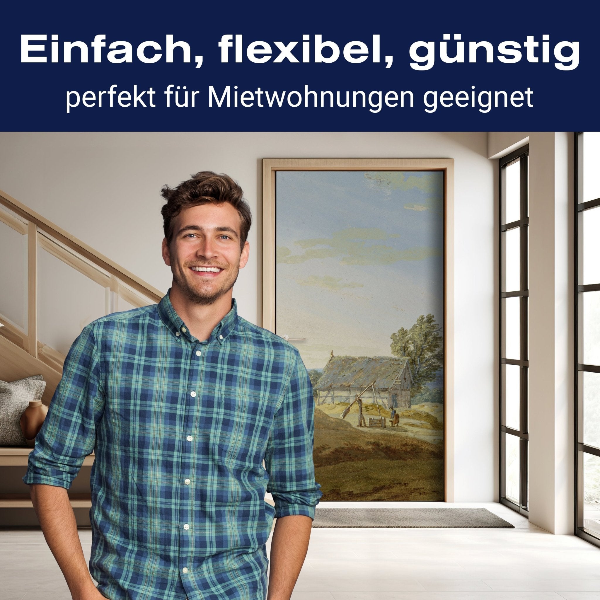 Türtapete Hütte mit Brunnen Caspar David Friedrich M1545 - Bild 3 Türtapete Hütte mit Brunnen Caspar David Friedrich M1545 - Bild 3