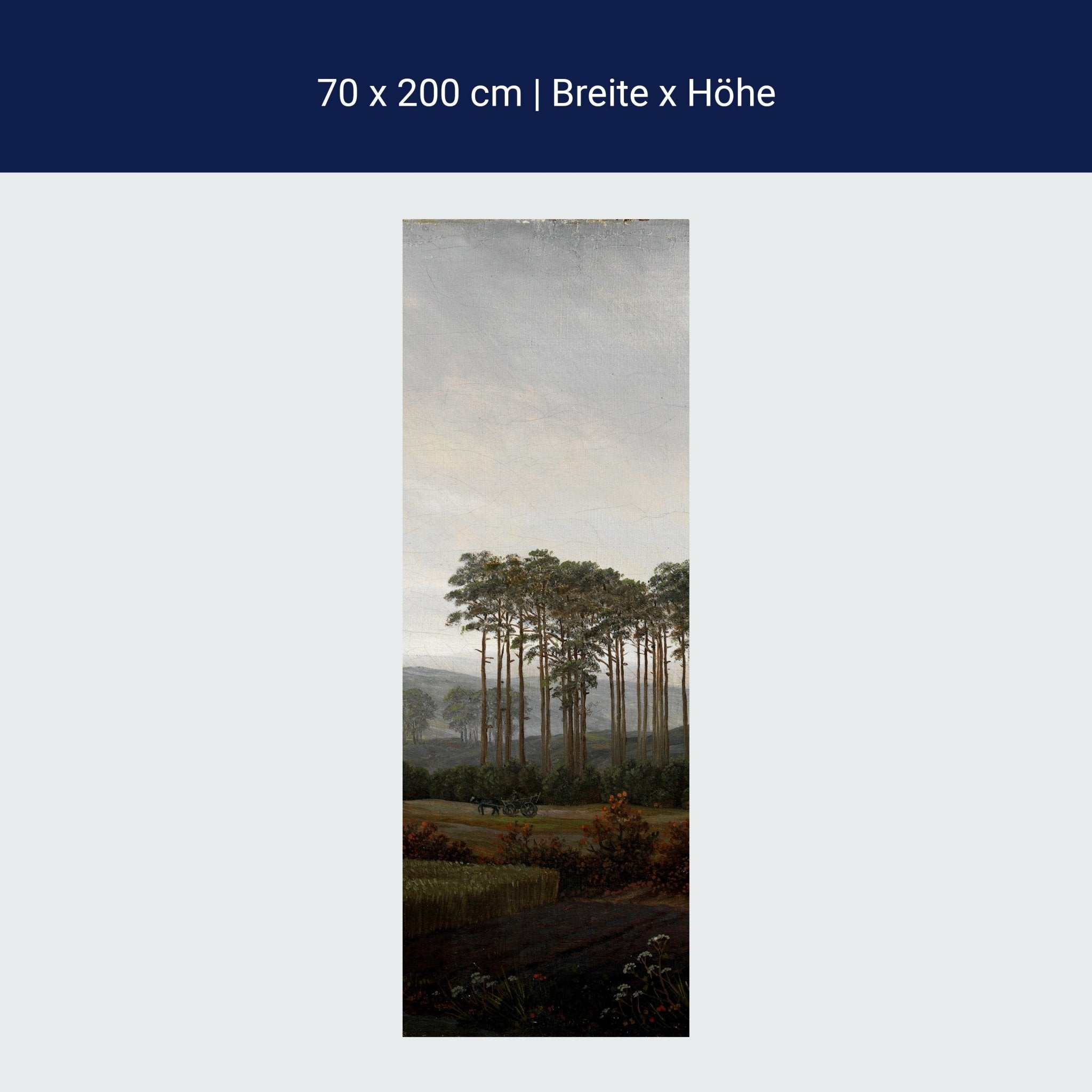 Türtapete Baumgruppe Caspar David Friedrich M1548 Türtapete Baumgruppe Caspar David Friedrich M1548