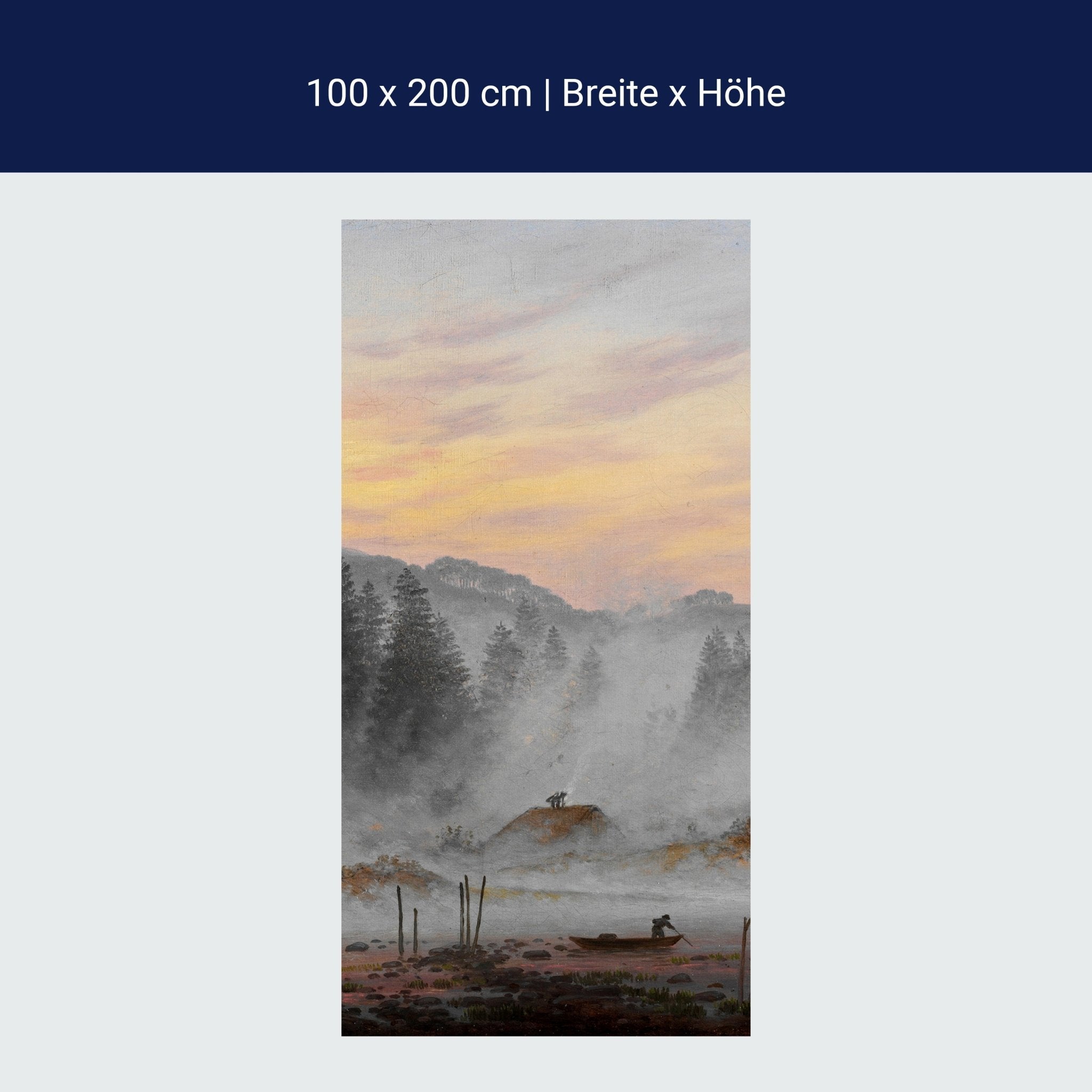 Türtapete Morgen Caspar David Friedrich M1549 Türtapete Morgen Caspar David Friedrich M1549
