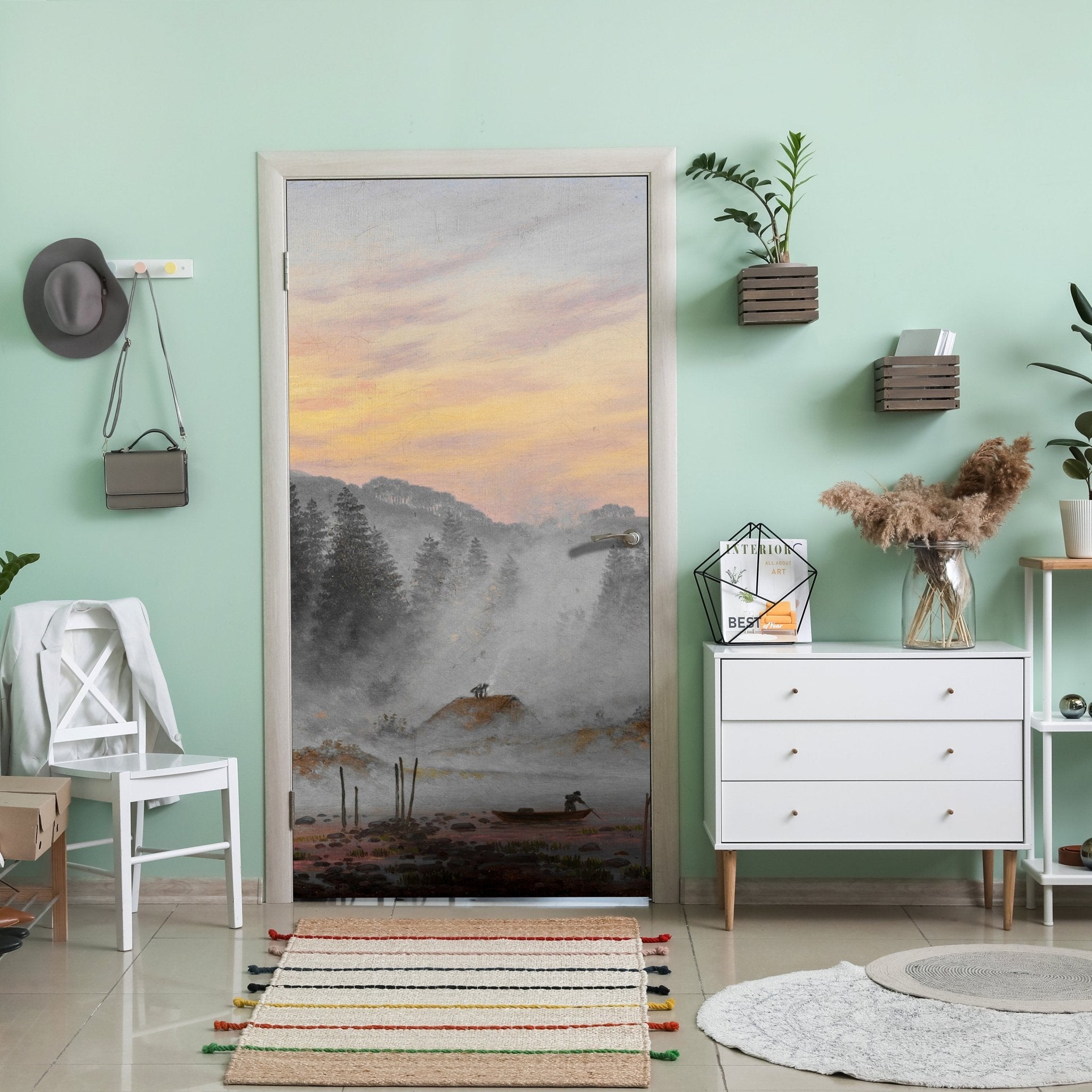 Türtapete Morgen Caspar David Friedrich M1549 - Bild 1 Türtapete Morgen Caspar David Friedrich M1549 - Bild 1