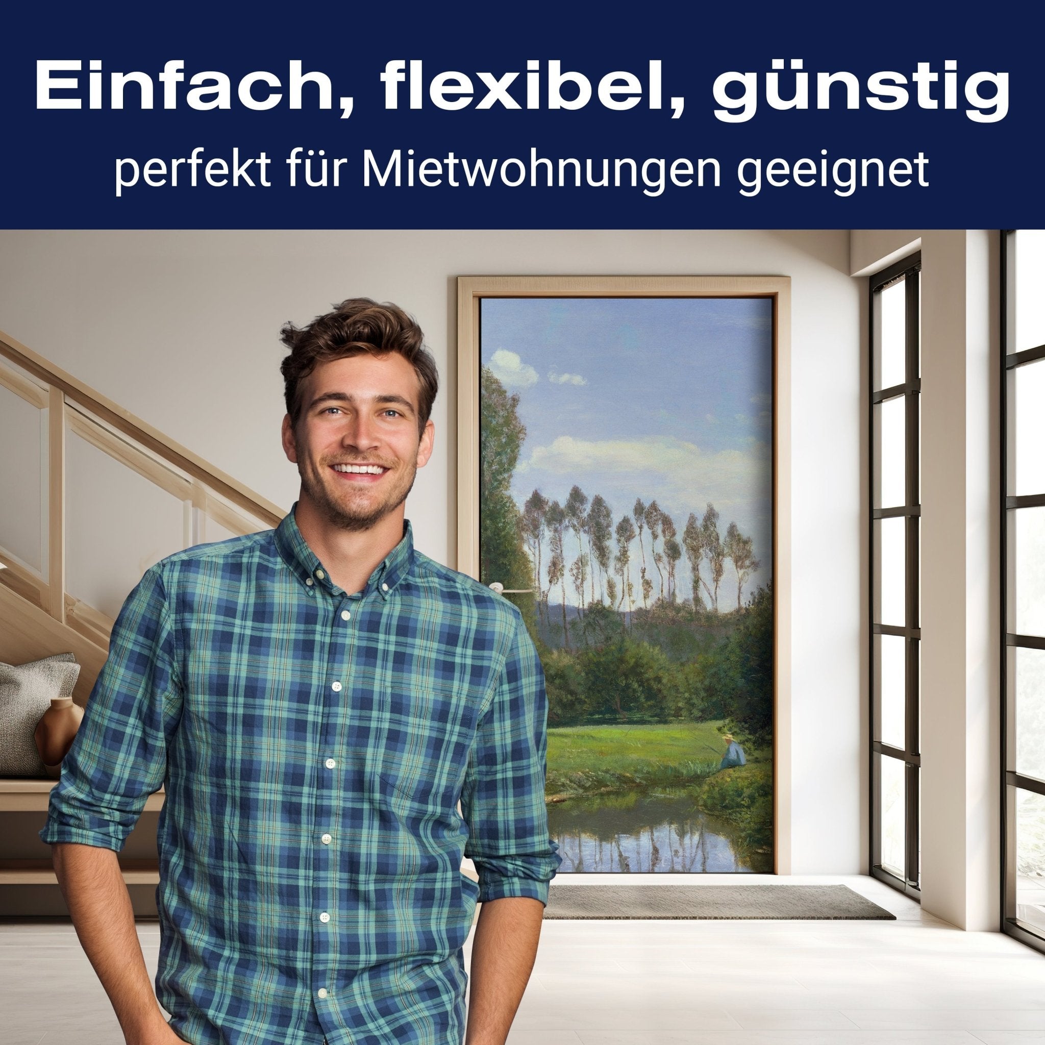 Türtapete View at Rouelles, Claude Monet M1550 - Bild 4 Türtapete View at Rouelles, Claude Monet M1550 - Bild 4