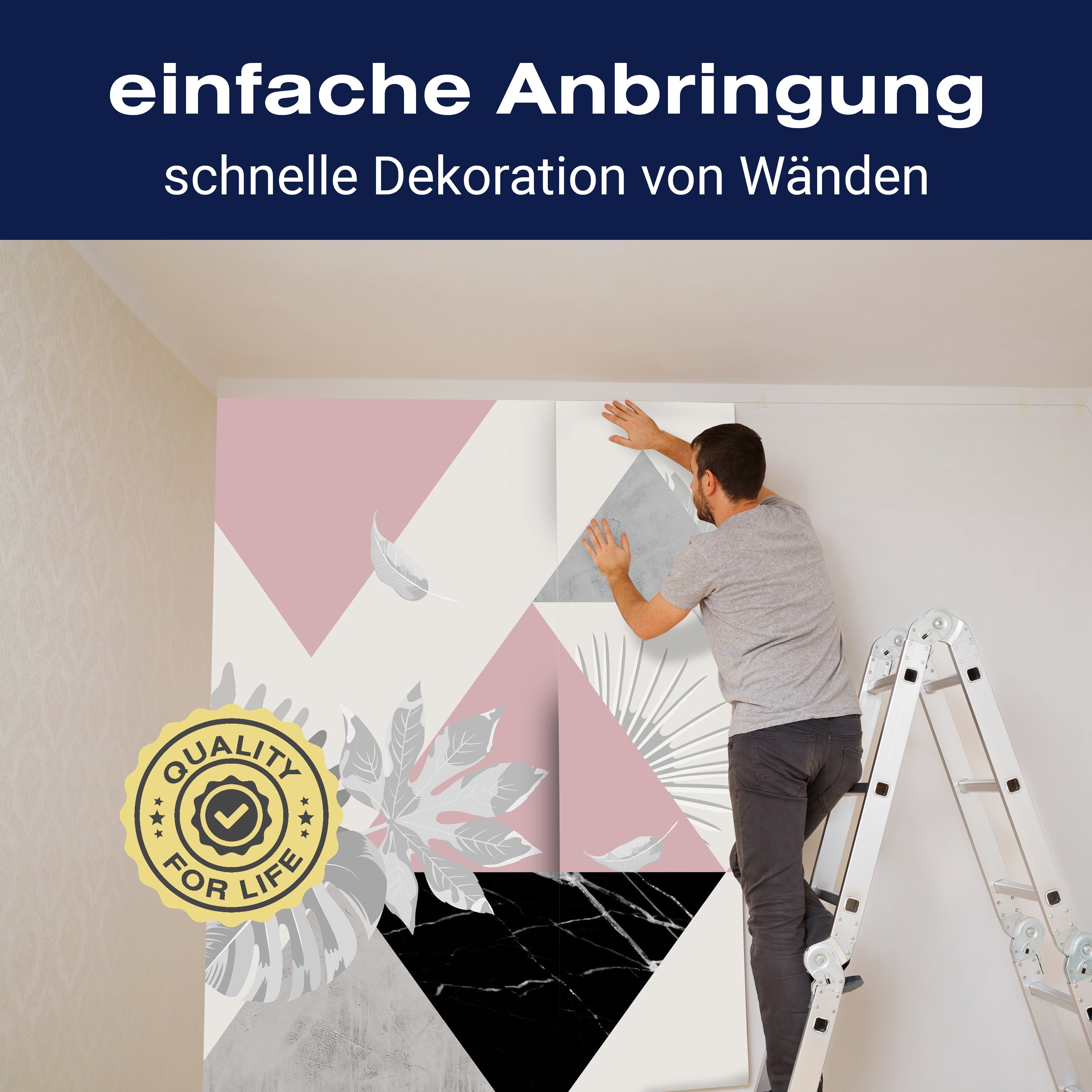 Fototapete Dreiecke Modern M1826 - Bild 3 Fototapete Dreiecke Modern M1826 - Bild 3