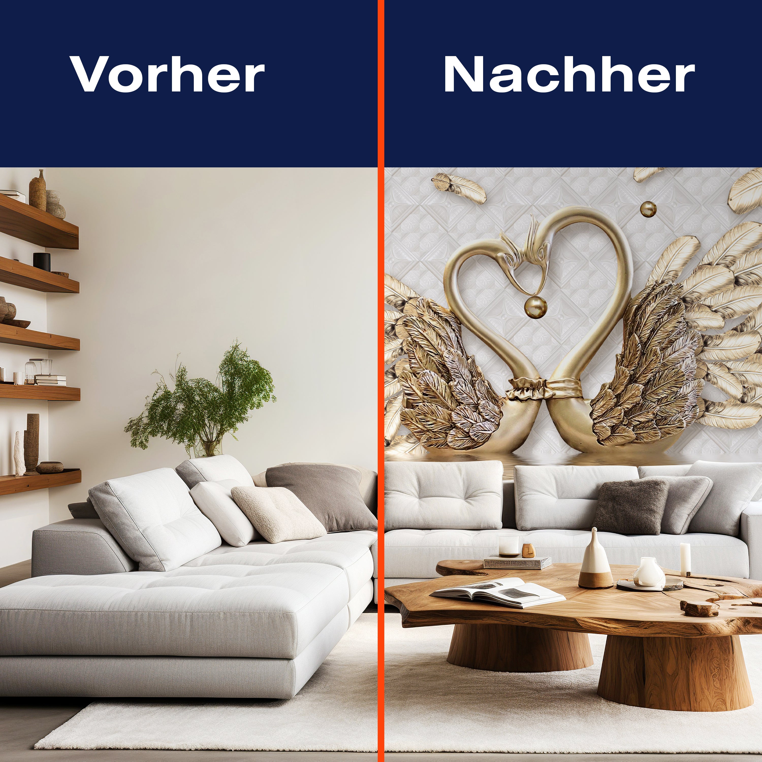 Fototapete Goldener Schwan Edel M1831 - Bild 9 Fototapete Goldener Schwan Edel M1831 - Bild 9