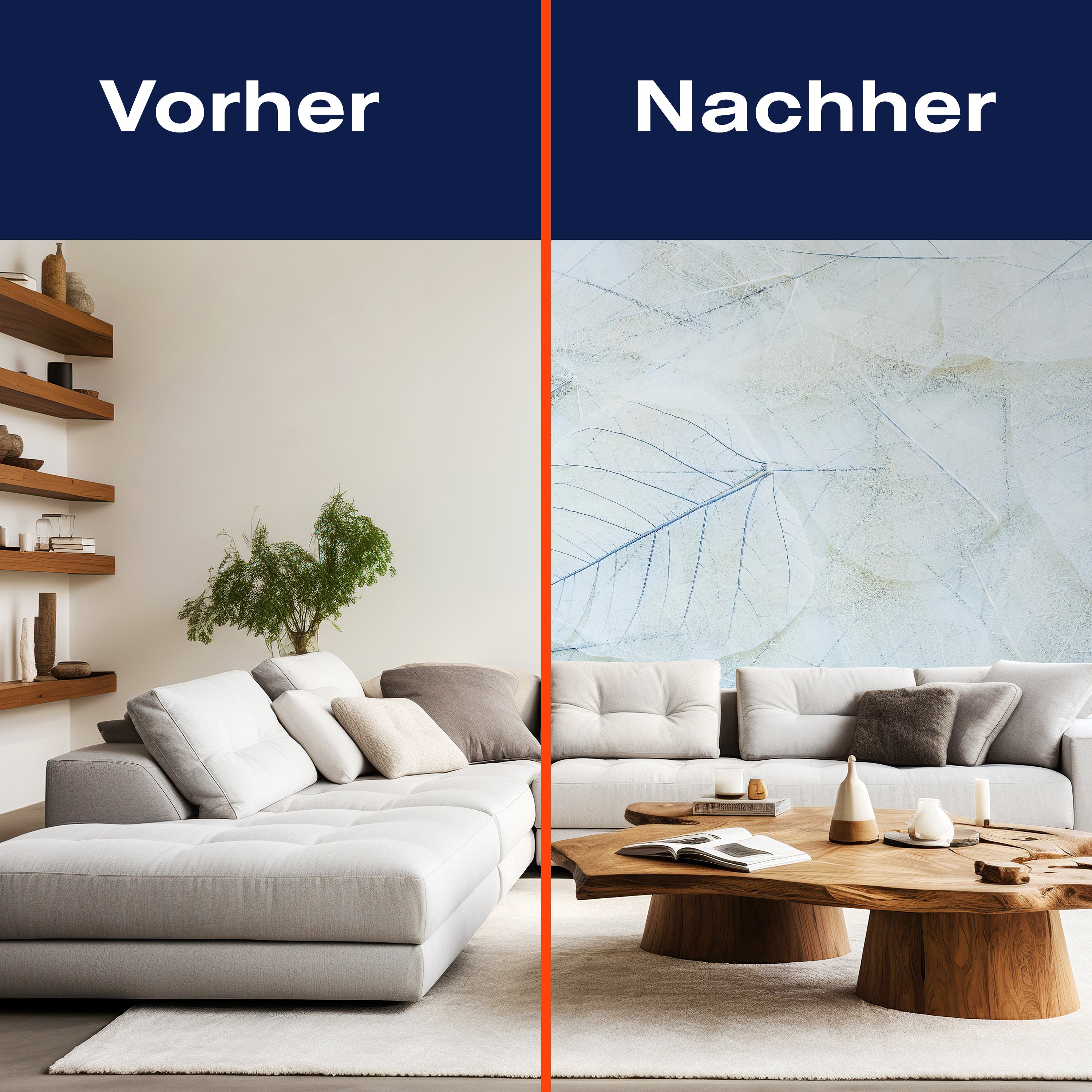 Fototapete Blaue Blätter M1838 - Bild 9 Fototapete Blaue Blätter M1838 - Bild 9