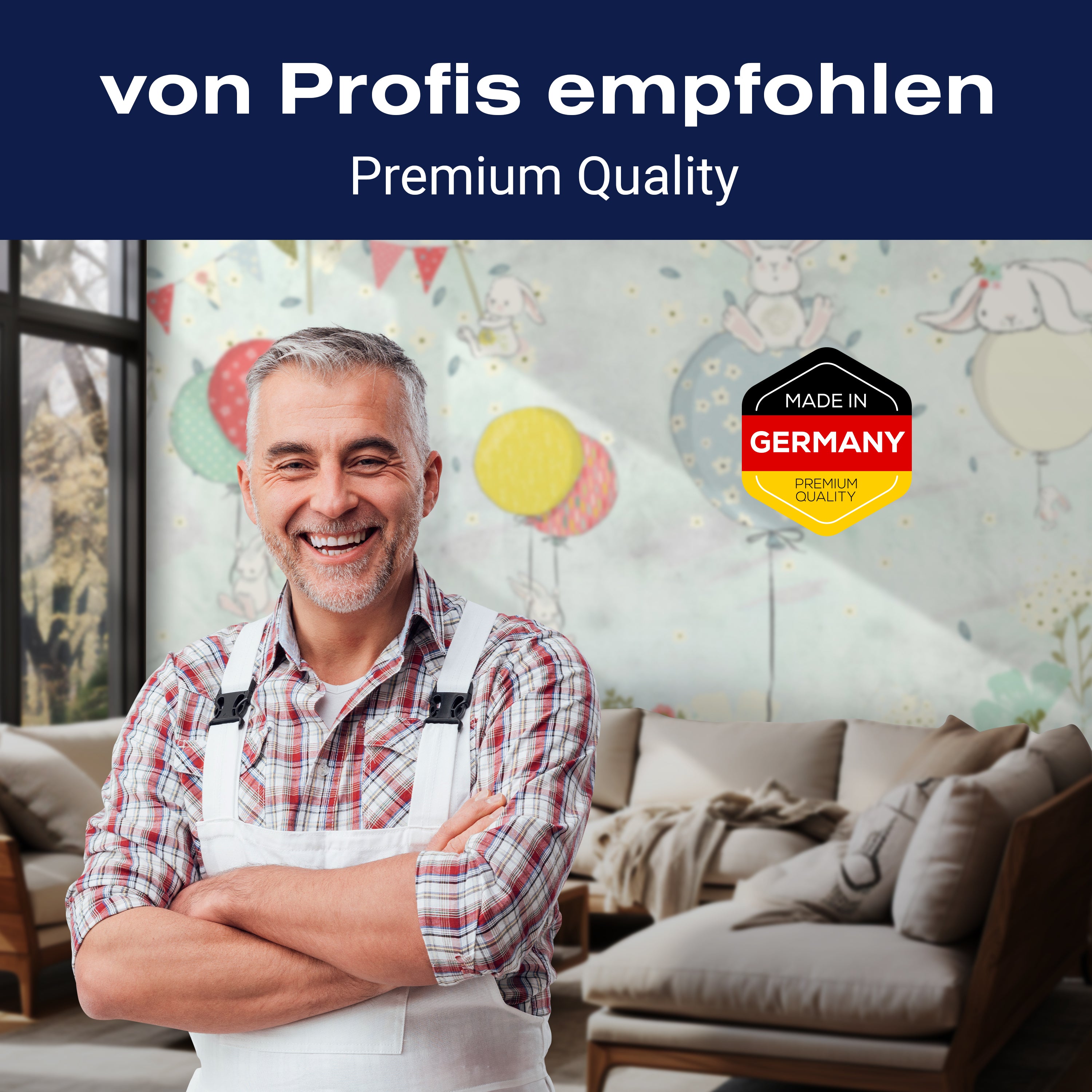 Fototapete Geburtstags Kaninchen M1843 - Bild 5 Fototapete Geburtstags Kaninchen M1843 - Bild 5