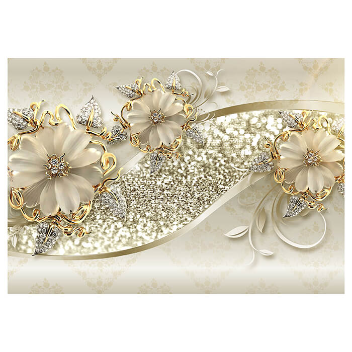 Fototapete Goldene Blüten M1858 - Bild 2 Fototapete Goldene Blüten M1858 - Bild 2