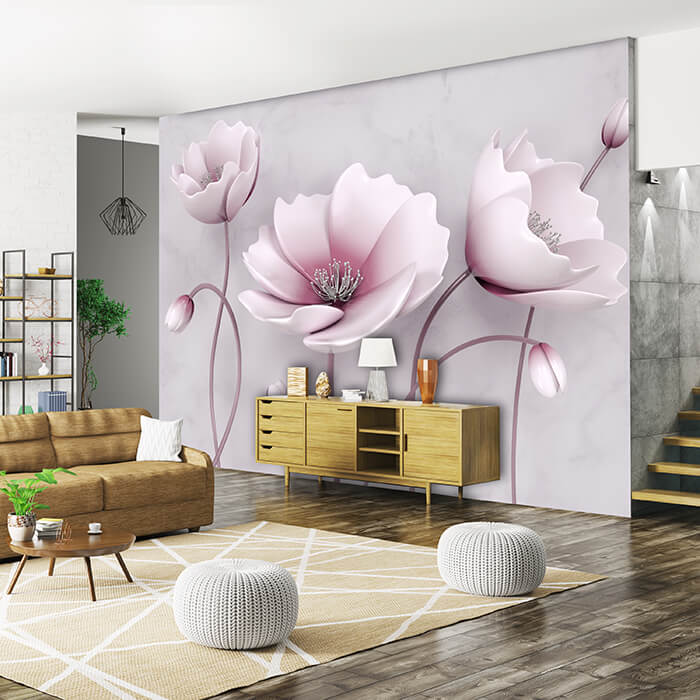 Fototapete Rosa Blumen M1863 - Bild 1 Fototapete Rosa Blumen M1863 - Bild 1