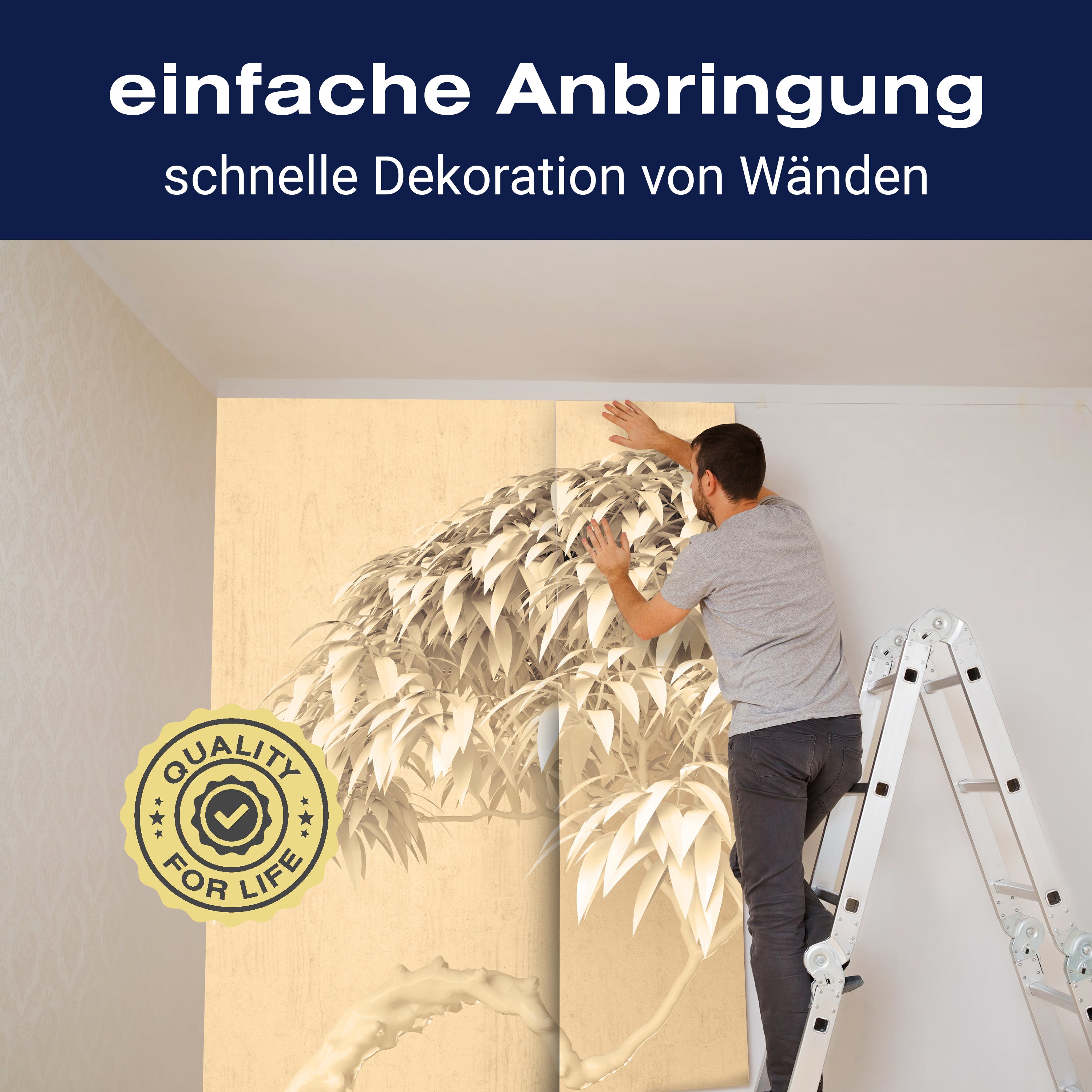 Fototapete Baum Beige 3D M1910 - Bild 3 Fototapete Baum Beige 3D M1910 - Bild 3