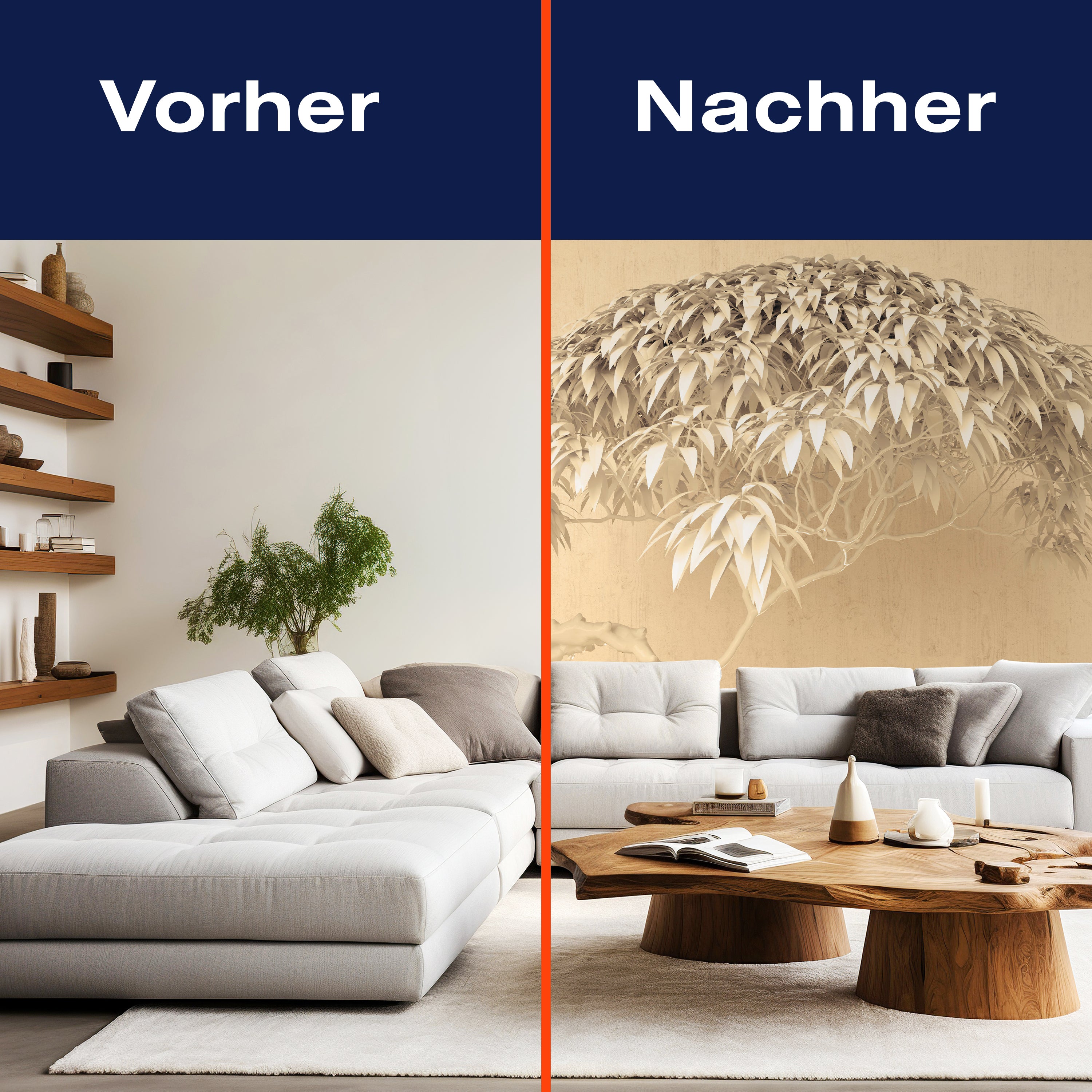 Fototapete Baum Beige 3D M1910 - Bild 9 Fototapete Baum Beige 3D M1910 - Bild 9