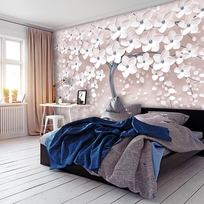 Fototapete Baum Weiß 2 M1914 - Bild 1 Fototapete Baum Weiß 2 M1914 - Bild 1