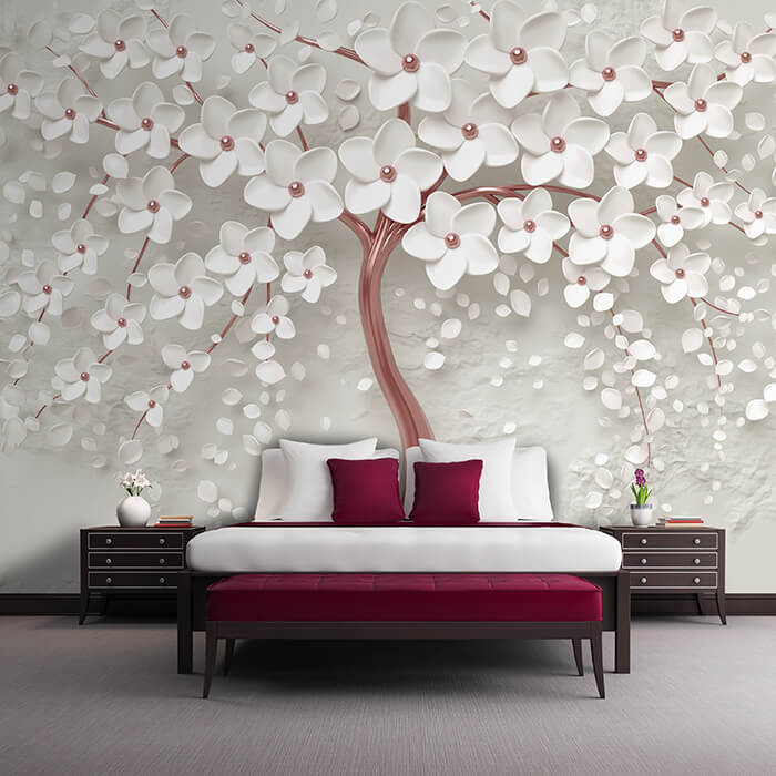 Fototapete Baum Rot M1916 - Bild 1 Fototapete Baum Rot M1916 - Bild 1