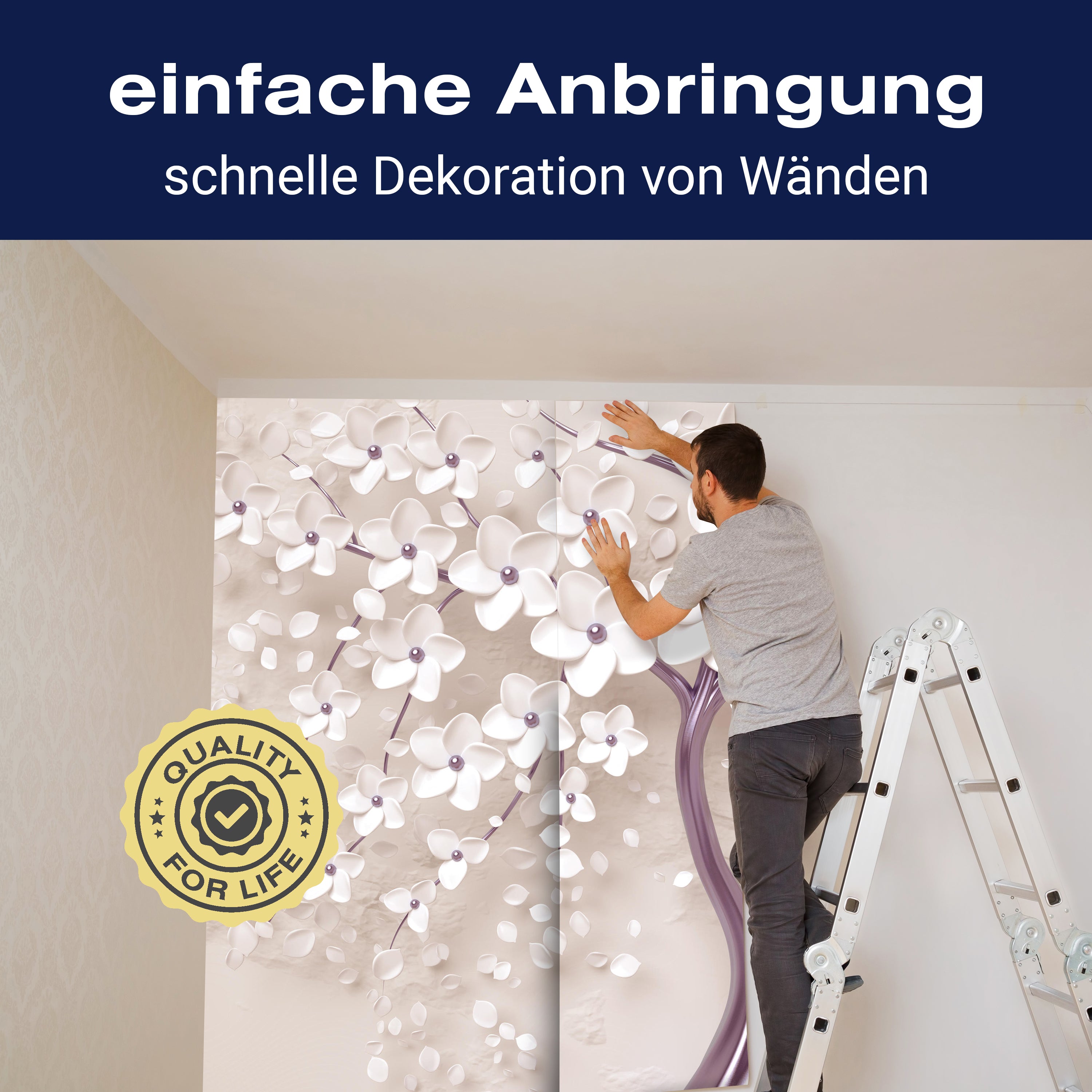 Fototapete Baum Violett M1917 - Bild 3 Fototapete Baum Violett M1917 - Bild 3