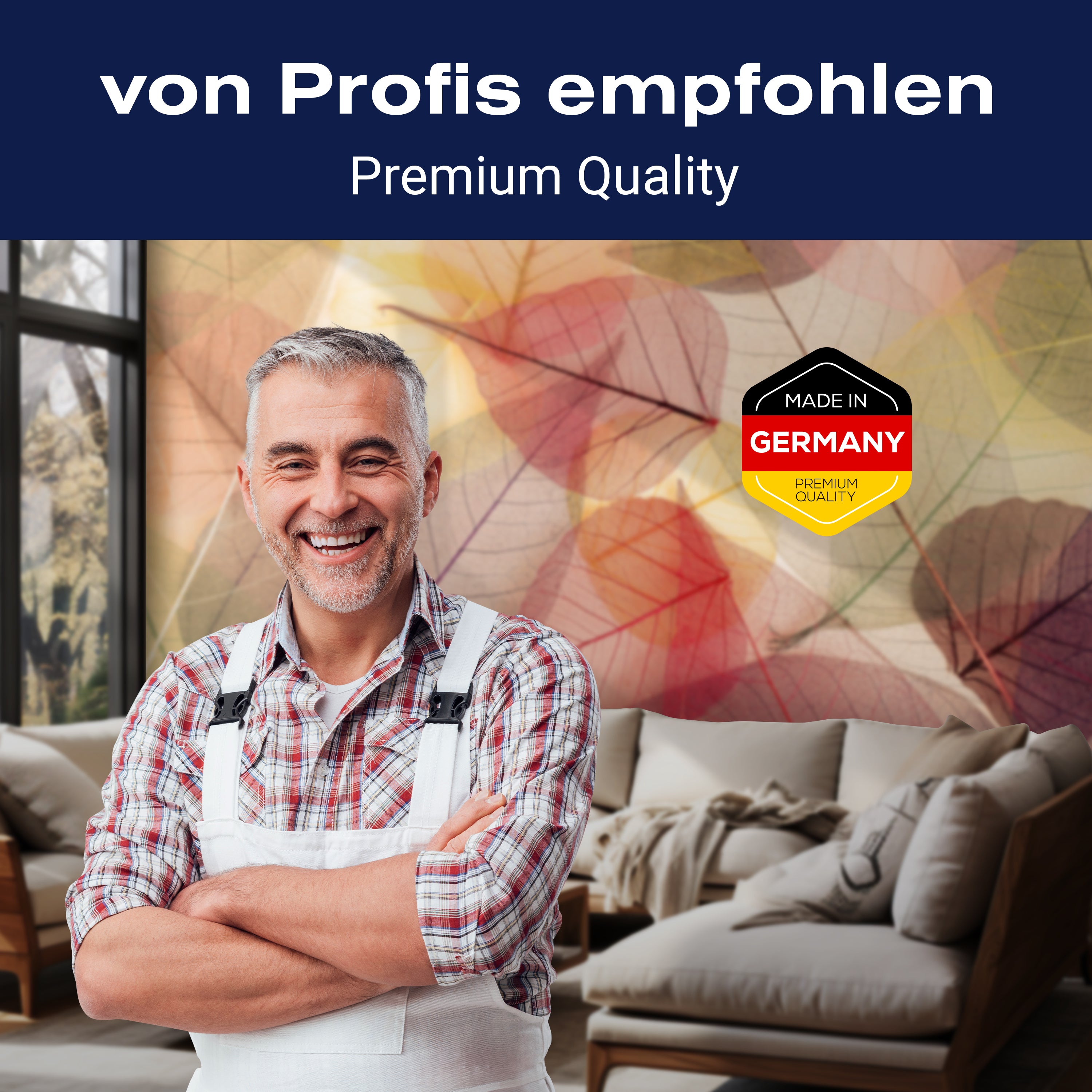 Fototapete rot Blätter M2088 - Bild 5 Fototapete rot Blätter M2088 - Bild 5