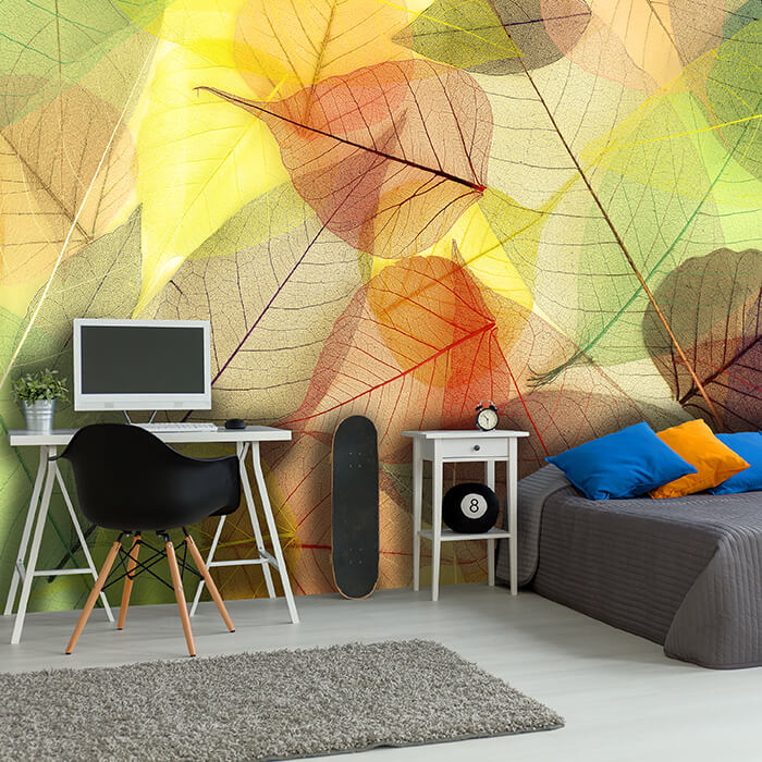 Fototapete Gelb Rot Blätter M2091 - Bild 1 Fototapete Gelb Rot Blätter M2091 - Bild 1