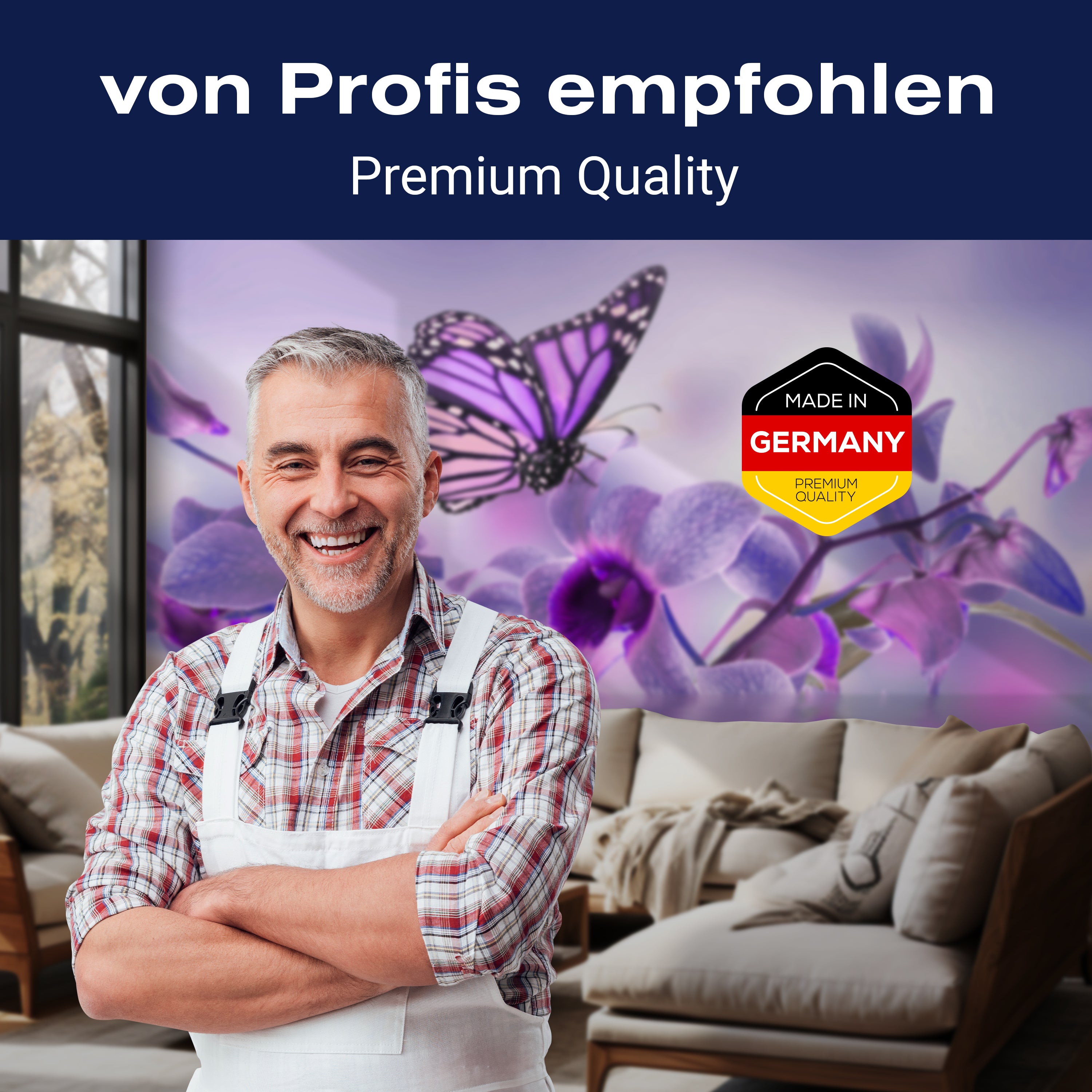 Fototapete violett Orchidee M3739 - Bild 5 Fototapete violett Orchidee M3739 - Bild 5