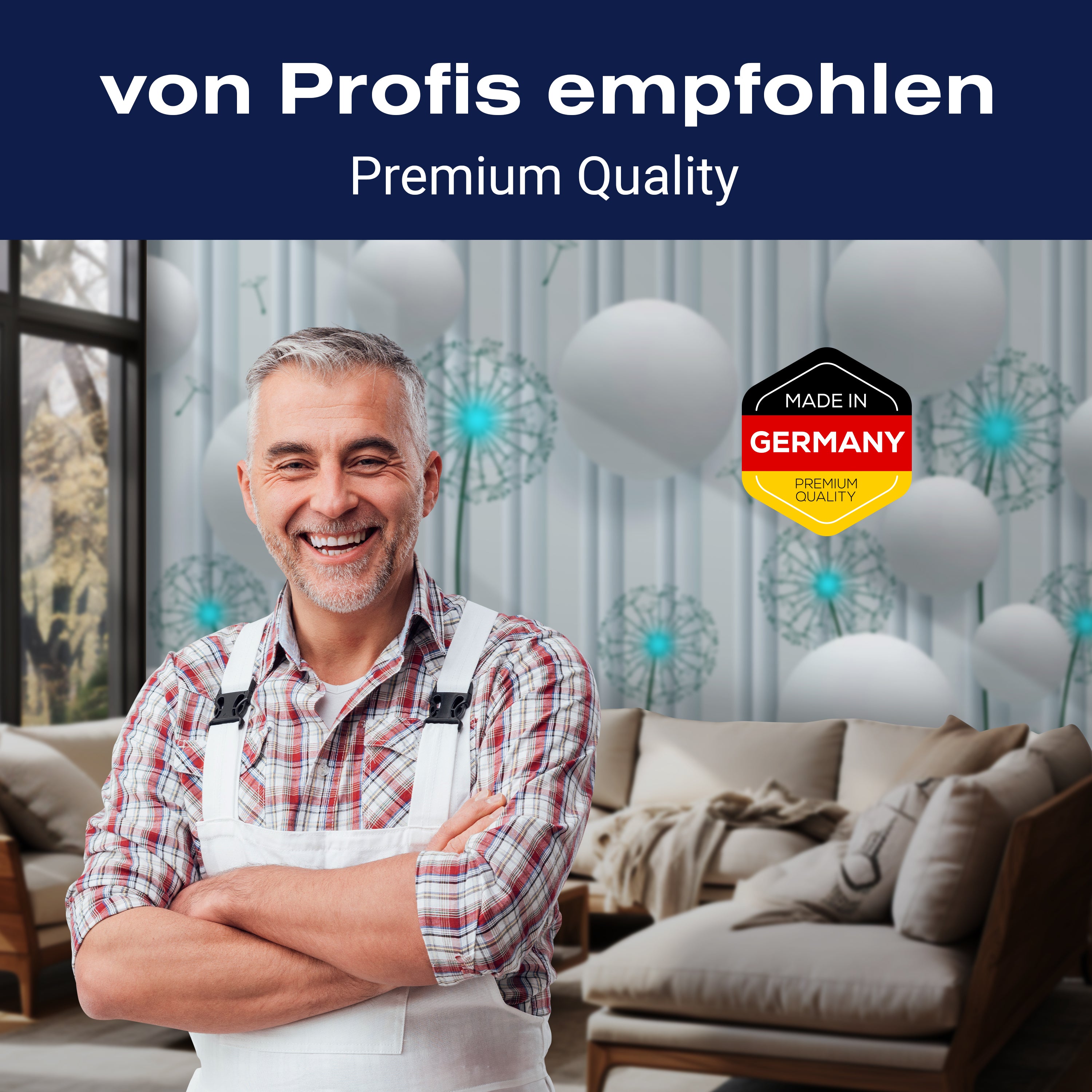 Fototapete Weiß 3D türkis M4044 - Bild 5 Fototapete Weiß 3D türkis M4044 - Bild 5