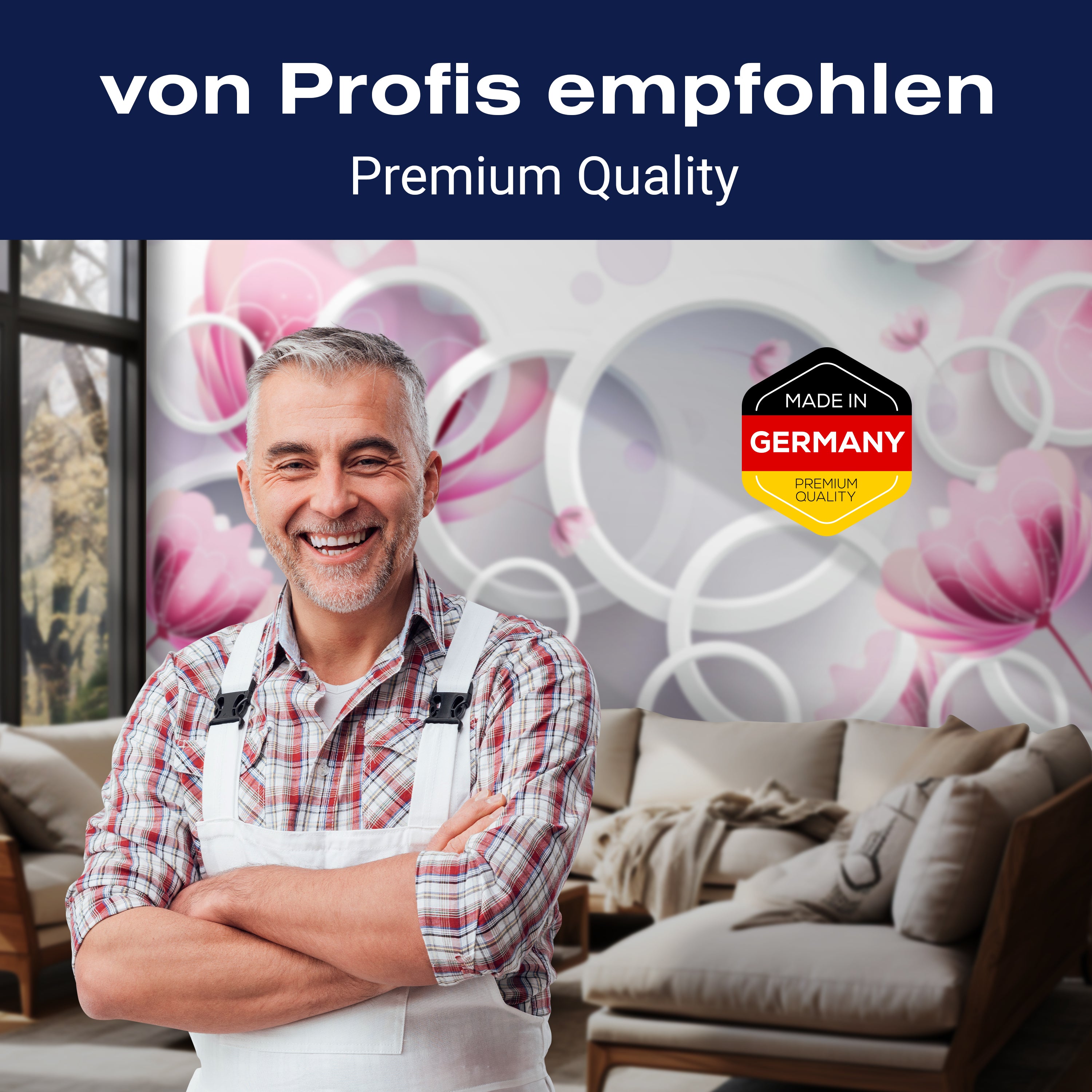 Fototapete Blumen weiß 3D M4311 - Bild 5 Fototapete Blumen weiß 3D M4311 - Bild 5