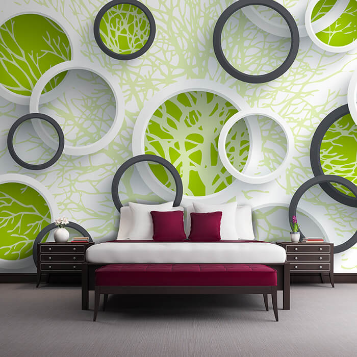 Fototapete Baum äste 3D Abstrakt Fenster Kreise M4589 - Bild 1 Fototapete Baum äste 3D Abstrakt Fenster Kreise M4589 - Bild 1
