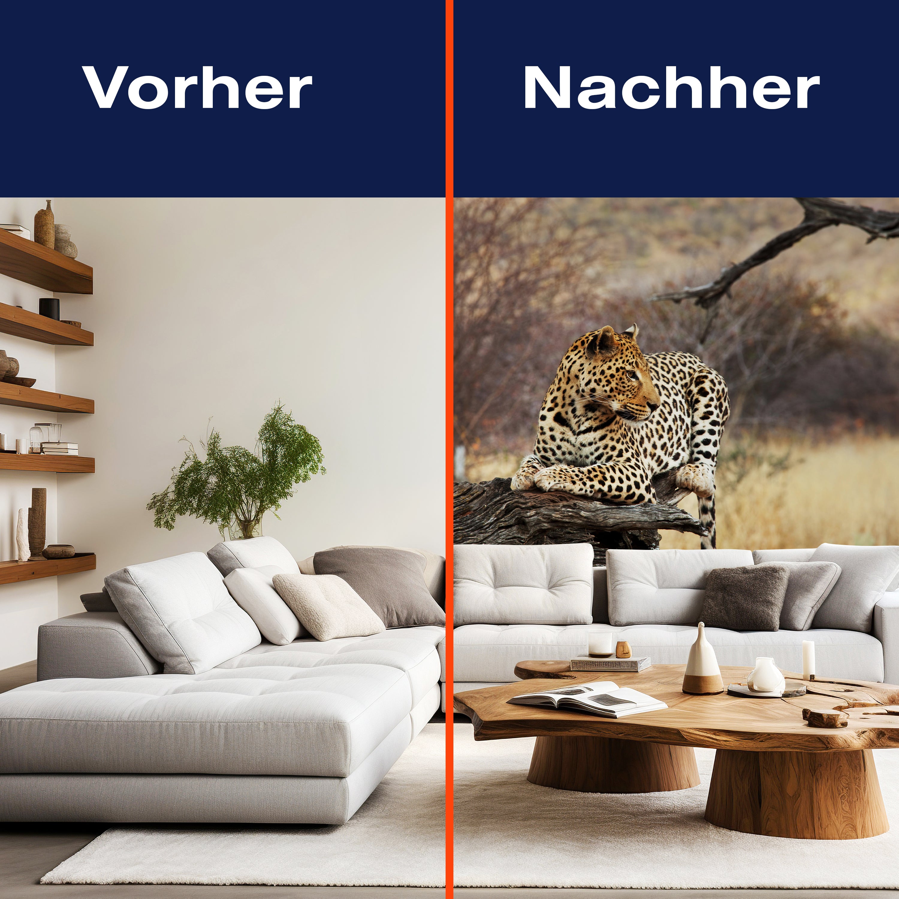 Fototapete Leopard Ast Savanne M4813 - Bild 9 Fototapete Leopard Ast Savanne M4813 - Bild 9