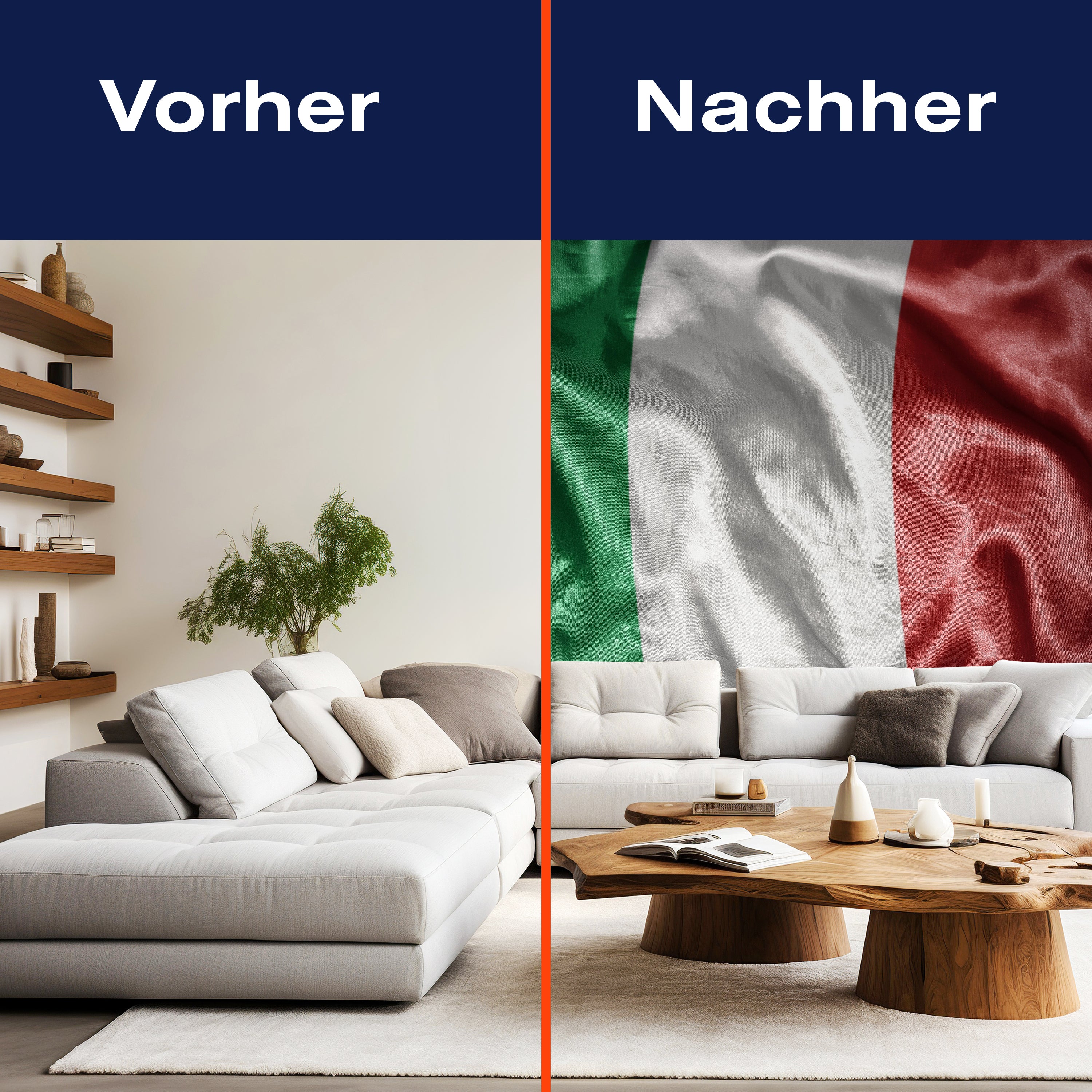 Fototapete Wehende Italienische Flagge M4918 - Bild 9 Fototapete Wehende Italienische Flagge M4918 - Bild 9