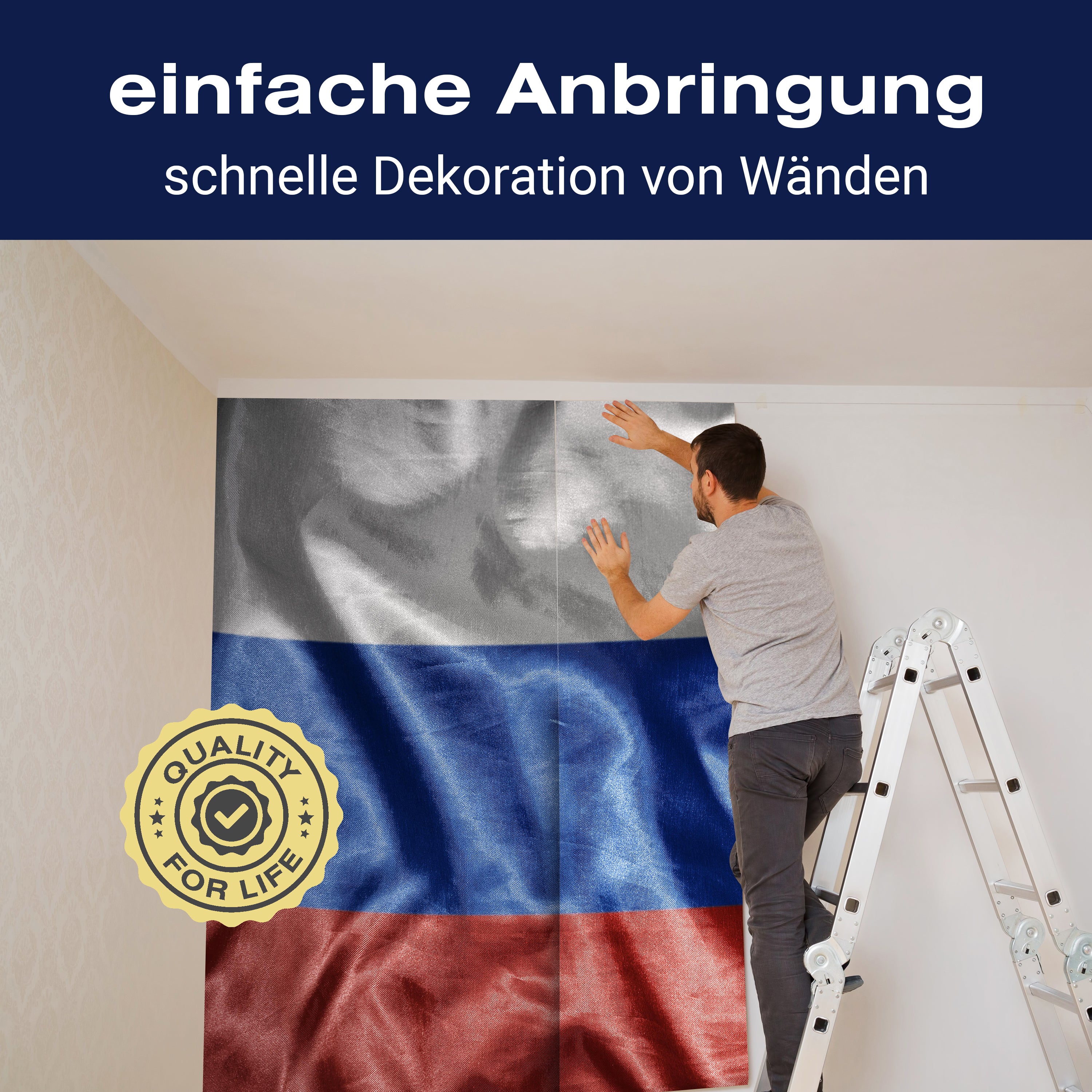 Fototapete Wehende Russische Flagge M4922 - Bild 3 Fototapete Wehende Russische Flagge M4922 - Bild 3