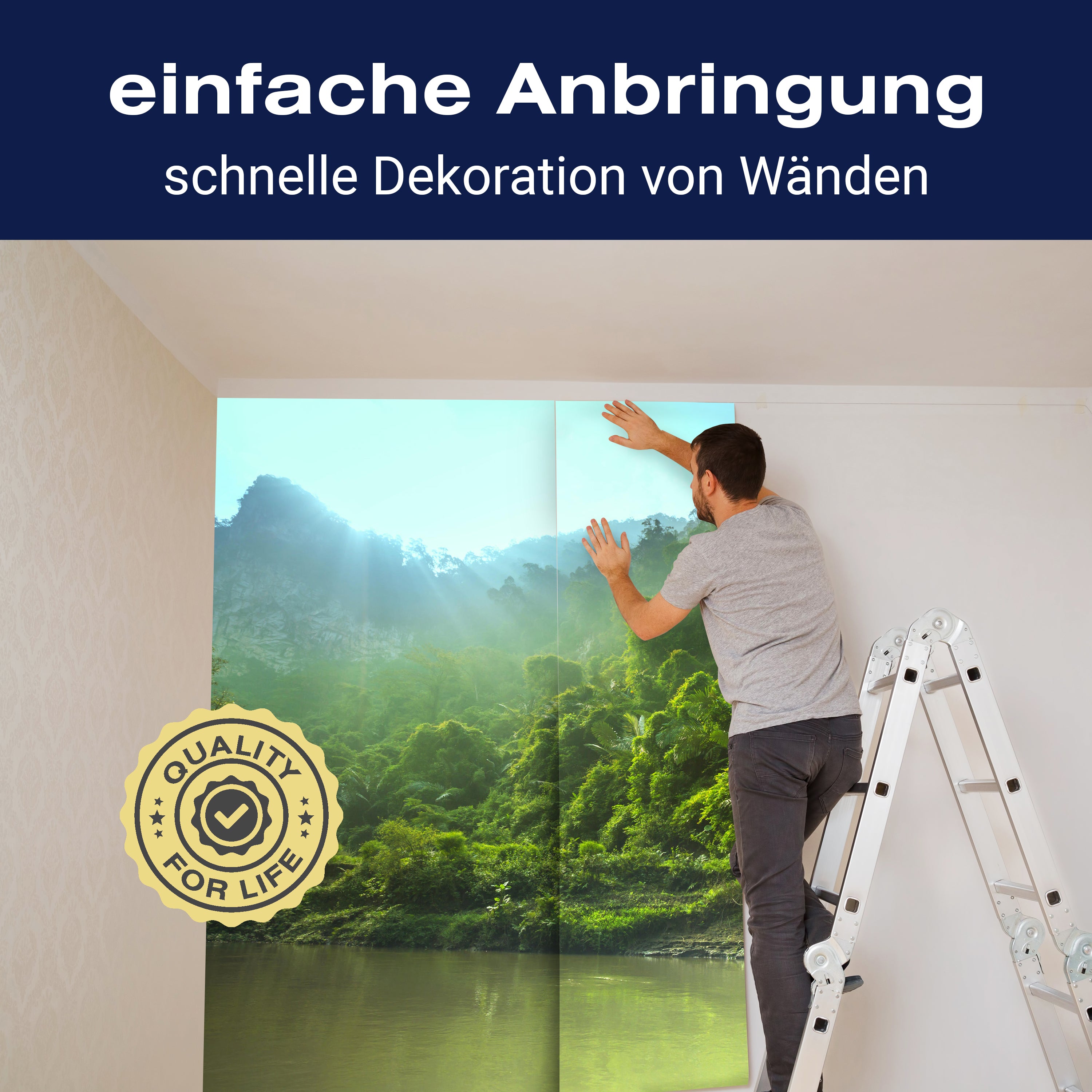 Fototapete Dschungel Wald Fluss Berg M4931 - Bild 3 Fototapete Dschungel Wald Fluss Berg M4931 - Bild 3