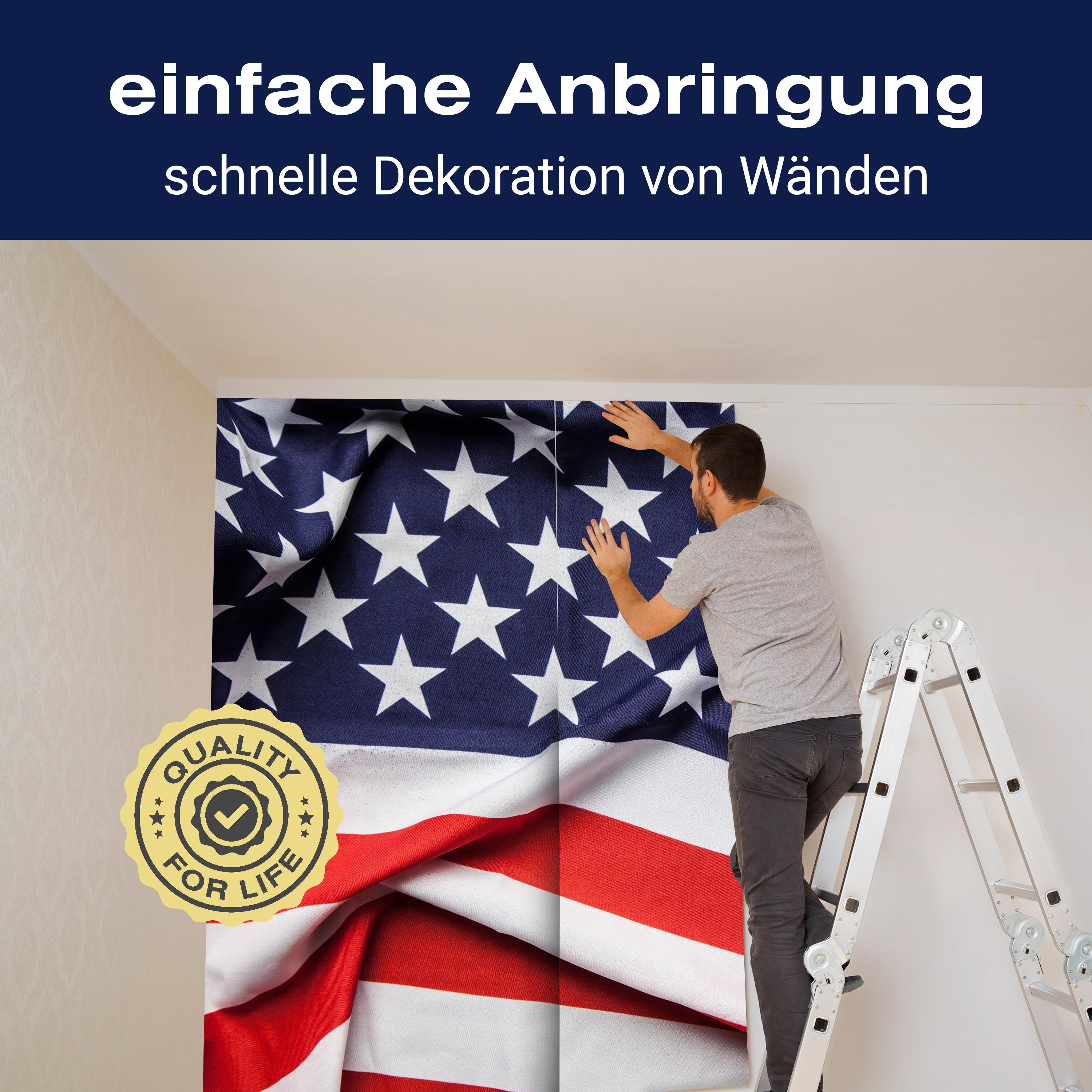 Fototapete Flagge USA Amerika M4944 - Bild 3 Fototapete Flagge USA Amerika M4944 - Bild 3