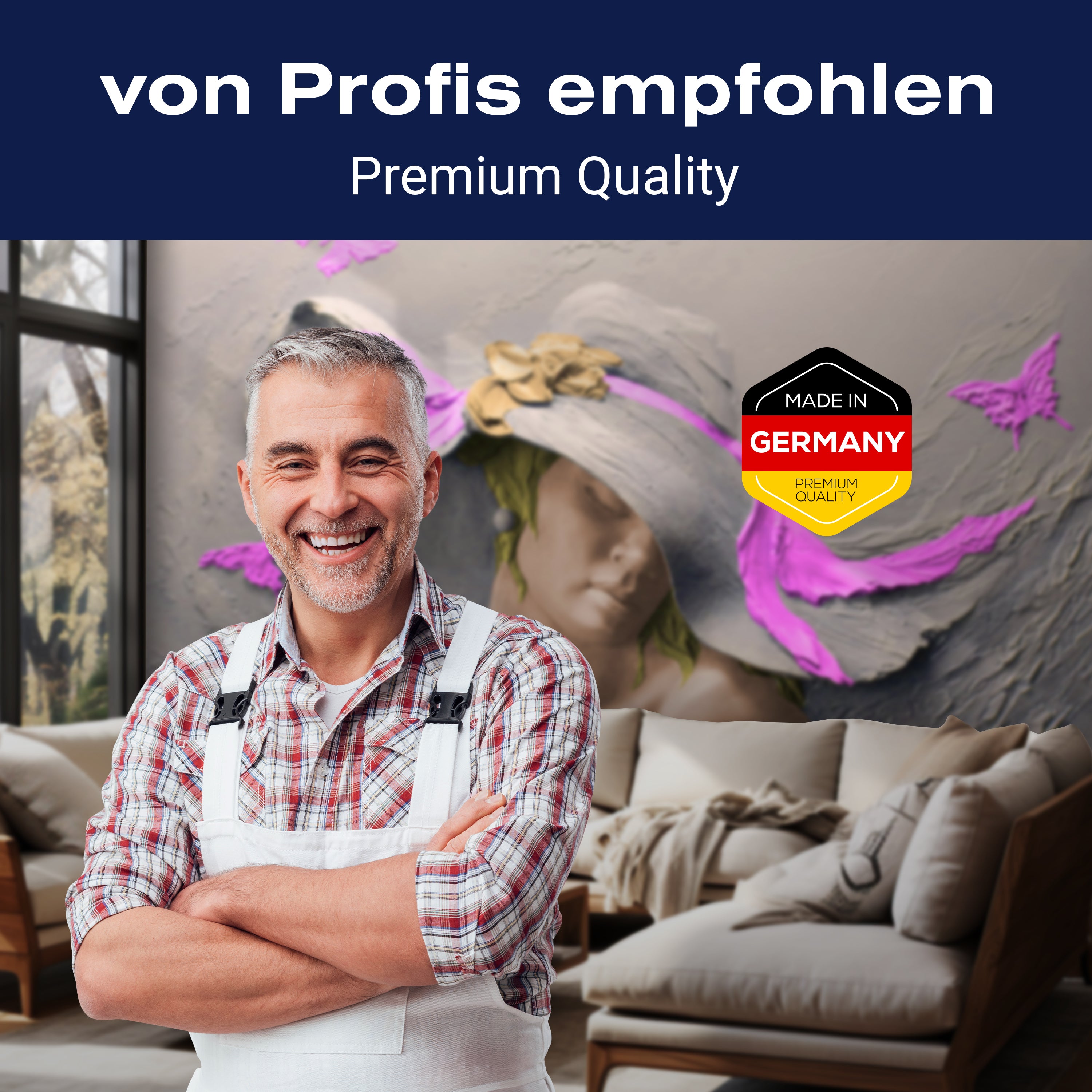 Fototapete Skulptur Frau rosa Schmetterlinge Wand M5272 - Bild 5 Fototapete Skulptur Frau rosa Schmetterlinge Wand M5272 - Bild 5