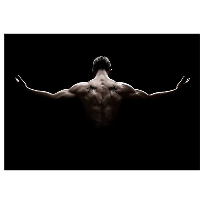 Fototapete Fitness muskulöser Mann Schwarz M5688 - Bild 2 Fototapete Fitness muskulöser Mann Schwarz M5688 - Bild 2