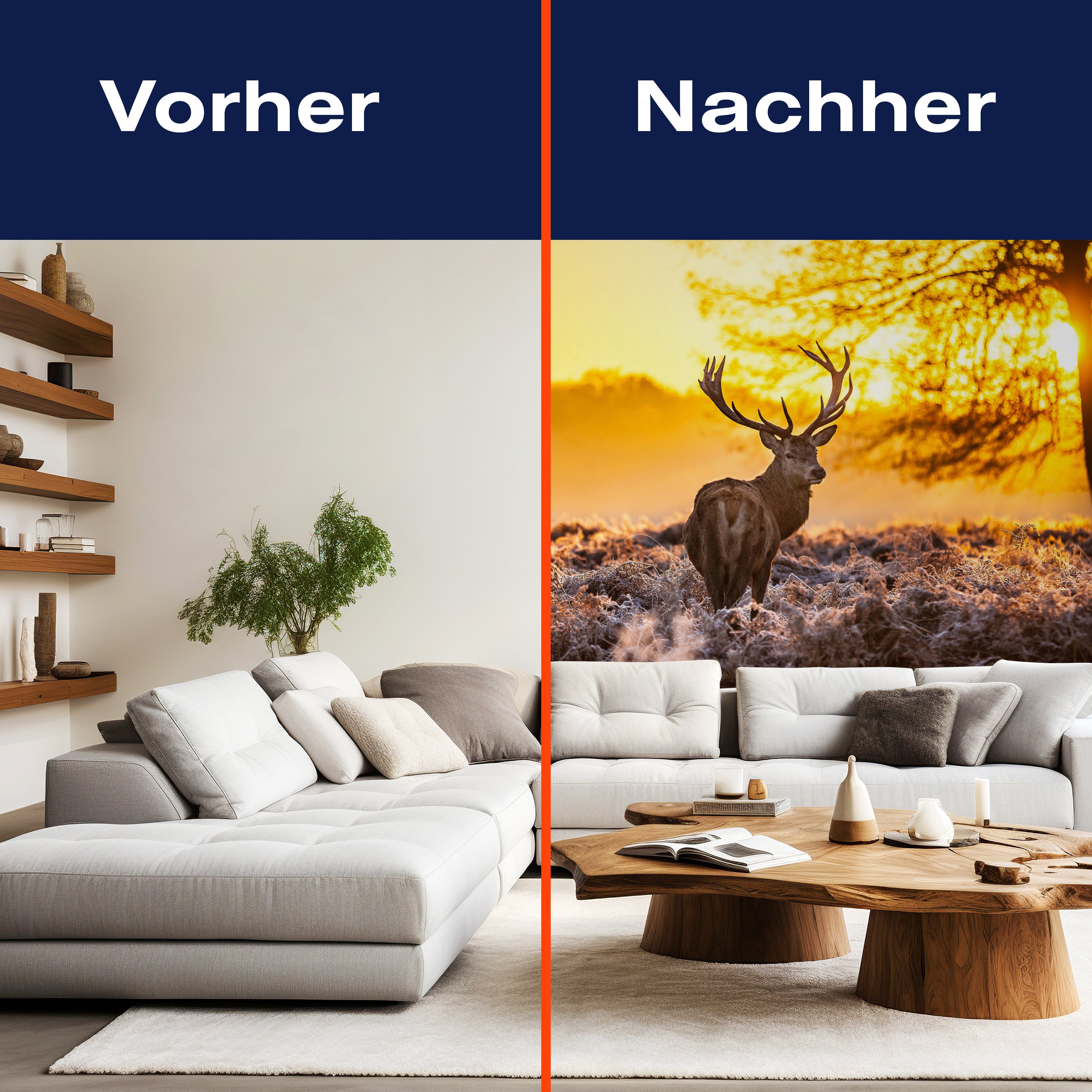 Fototapete Wald mit Hirsch M5719 - Bild 9 Fototapete Wald mit Hirsch M5719 - Bild 9