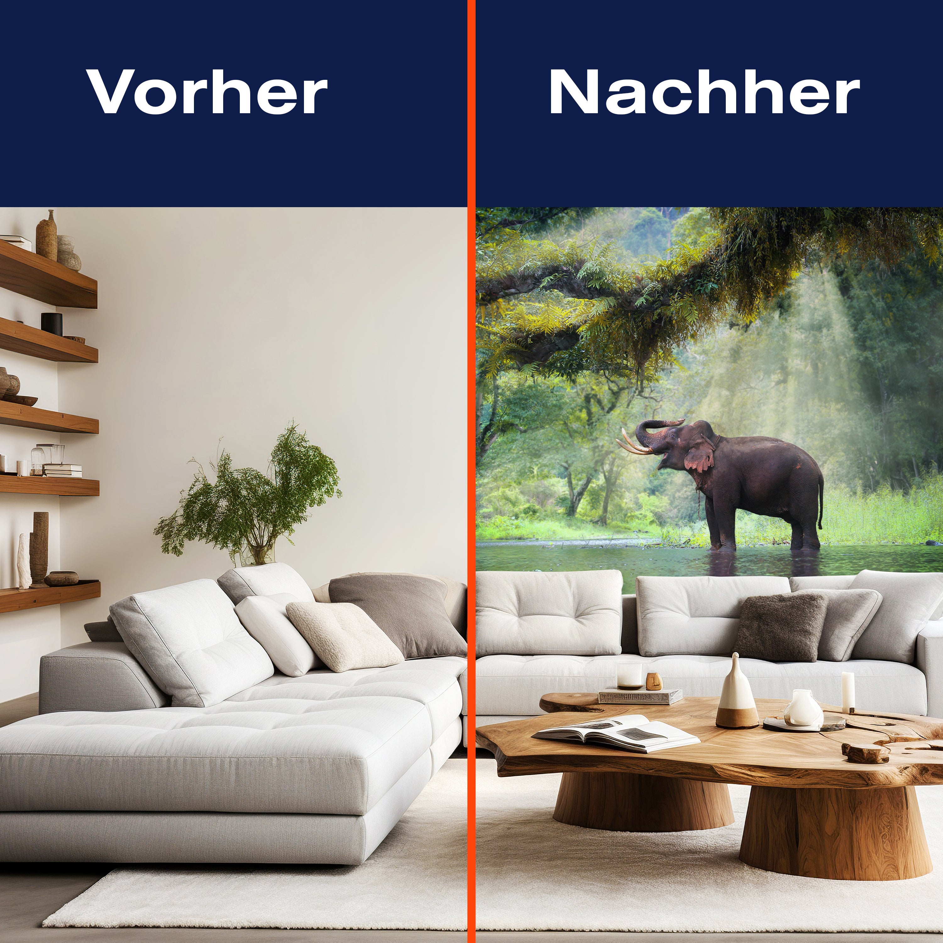 Fototapete Urwald mit Elefant M5722 - Bild 9 Fototapete Urwald mit Elefant M5722 - Bild 9