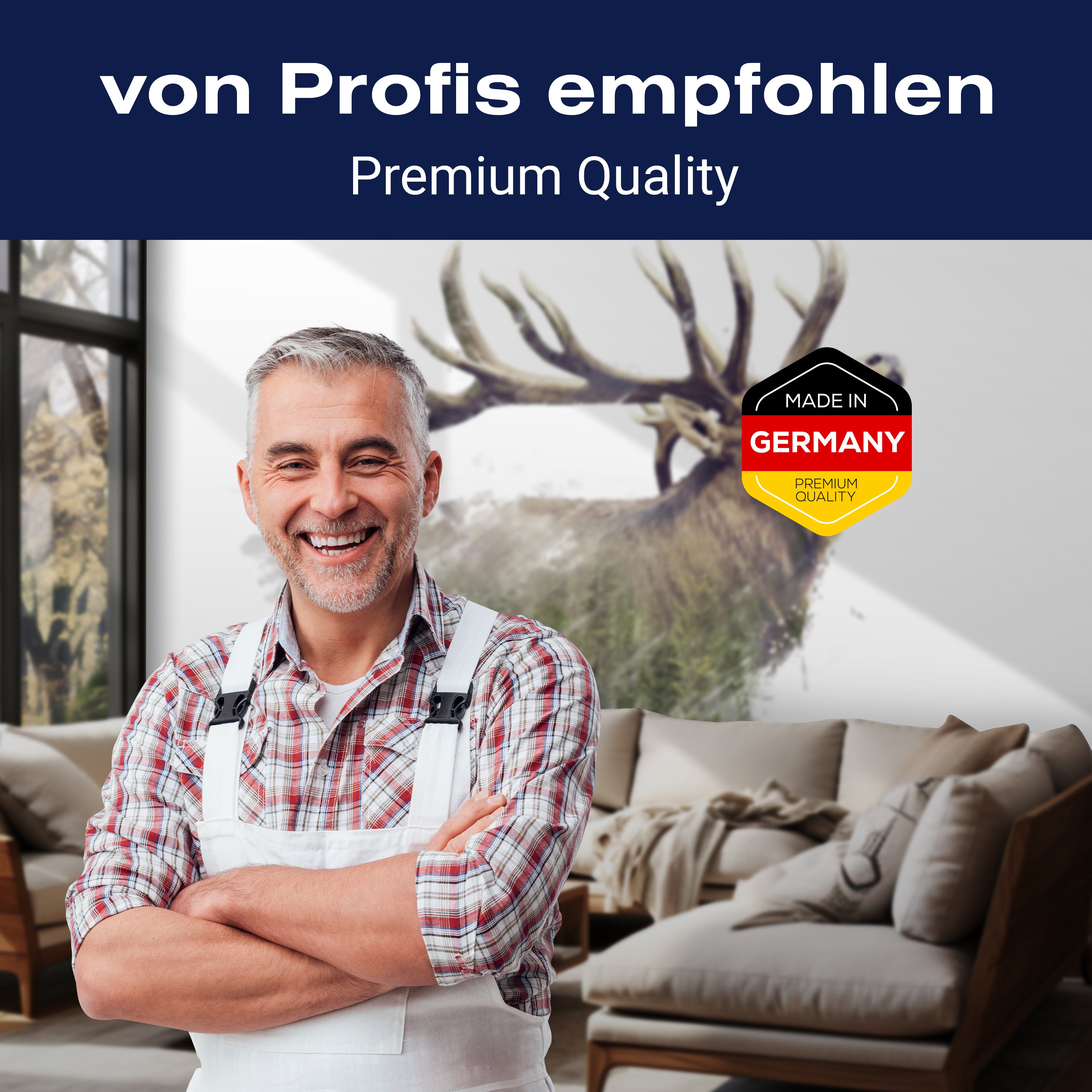 Fototapete Wald mit Hirsch Aquarell effect M5737 - Bild 5 Fototapete Wald mit Hirsch Aquarell effect M5737 - Bild 5