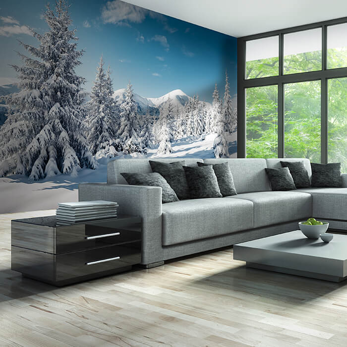 Fototapete Berge mit Schnee M5740 - Bild 1 Fototapete Berge mit Schnee M5740 - Bild 1