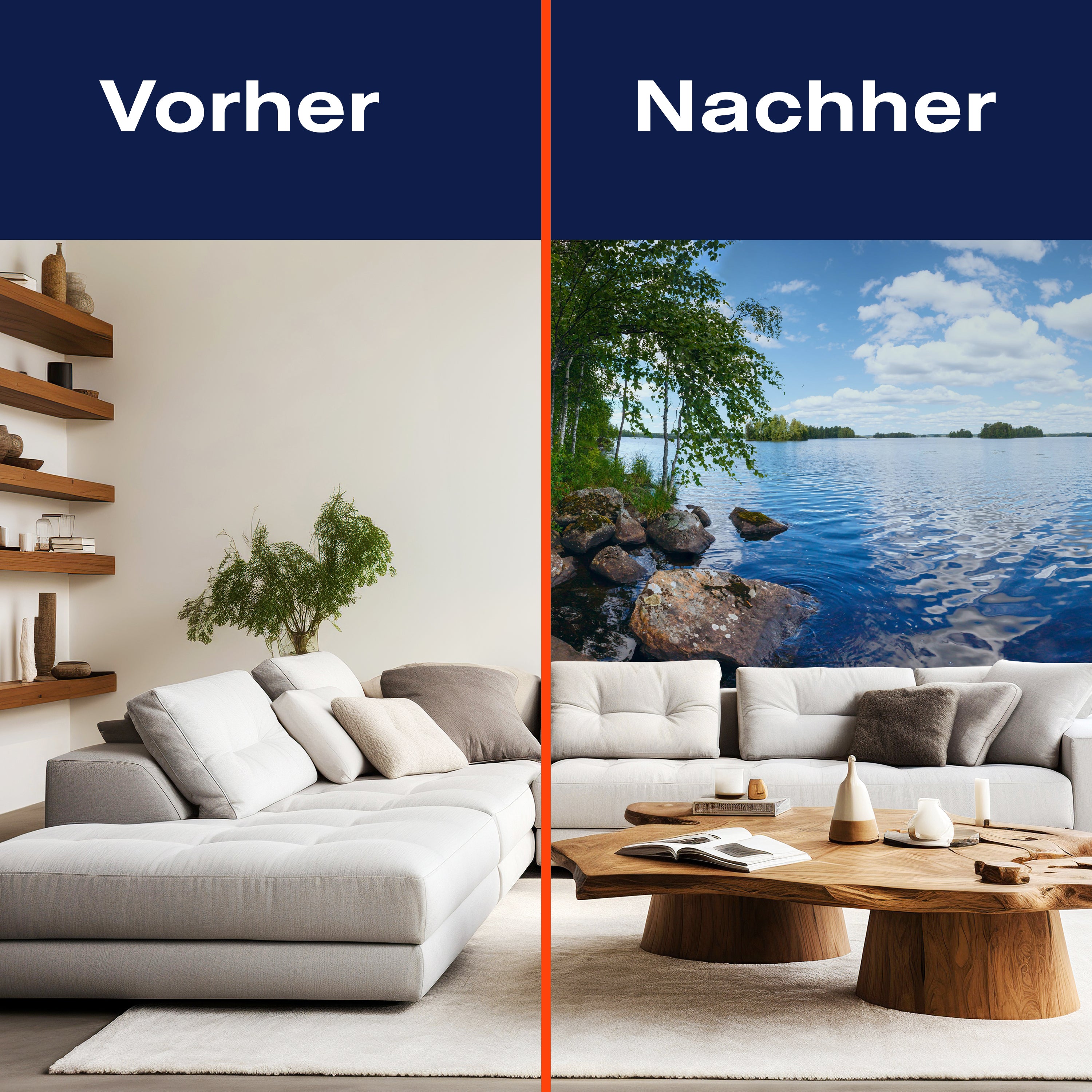 Fototapete See mit Ufer M5748 - Bild 9 Fototapete See mit Ufer M5748 - Bild 9