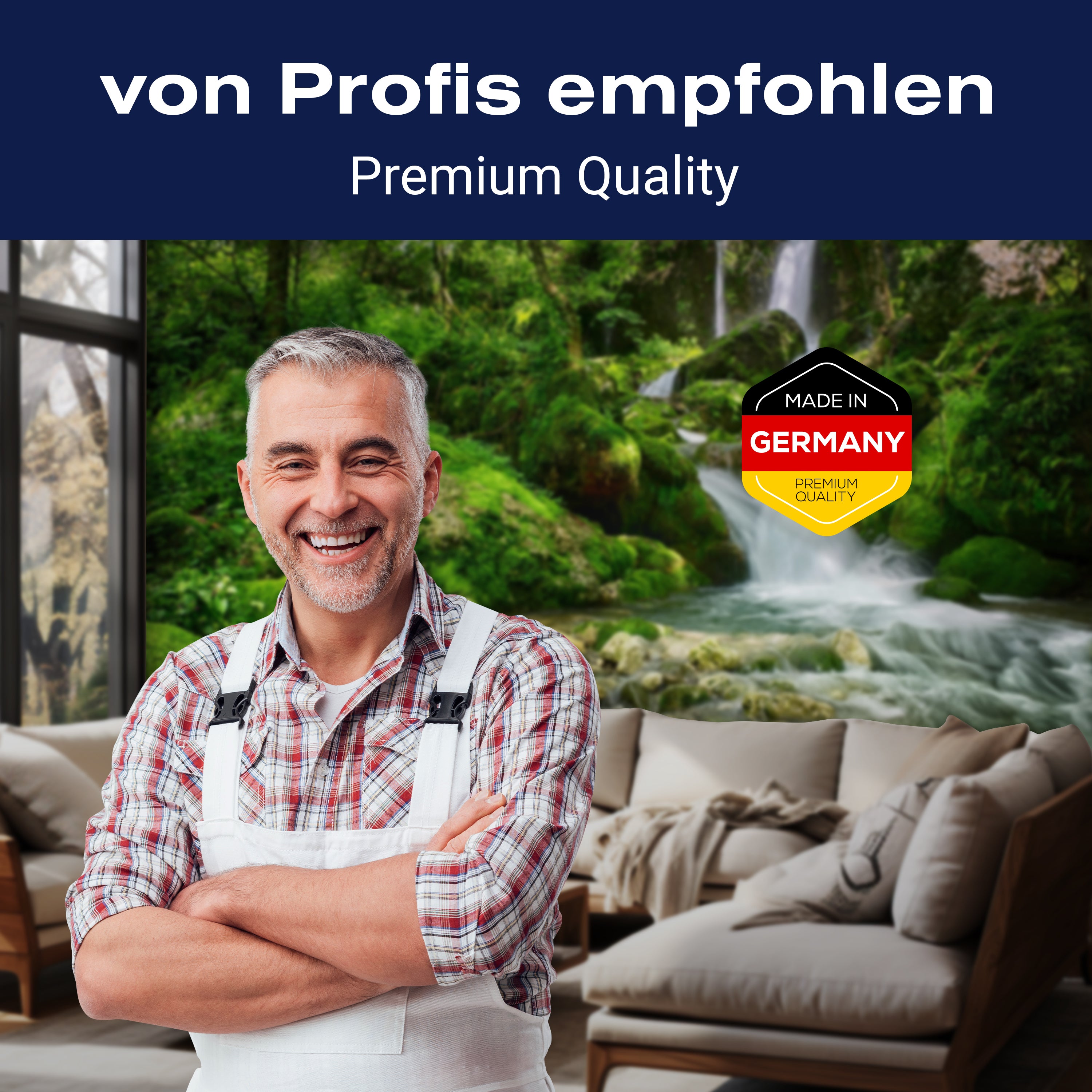 Fototapete Wasserfall im Wald M5749 - Bild 5 Fototapete Wasserfall im Wald M5749 - Bild 5