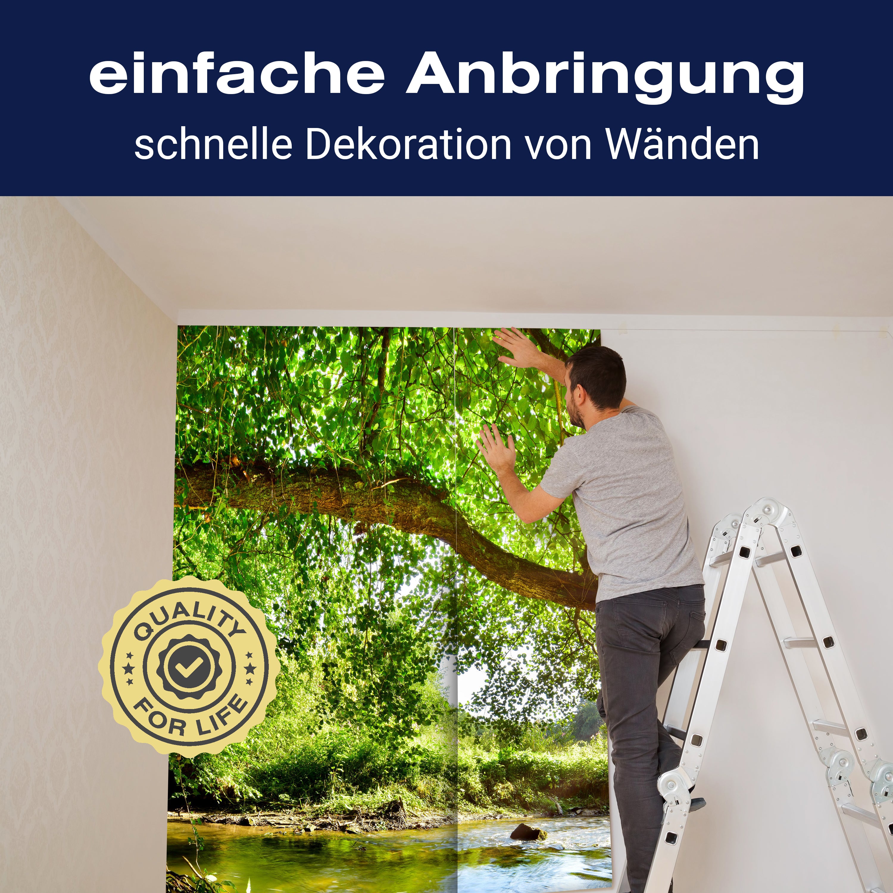 Fototapete Wald mit Fluss M5757 - Bild 3 Fototapete Wald mit Fluss M5757 - Bild 3