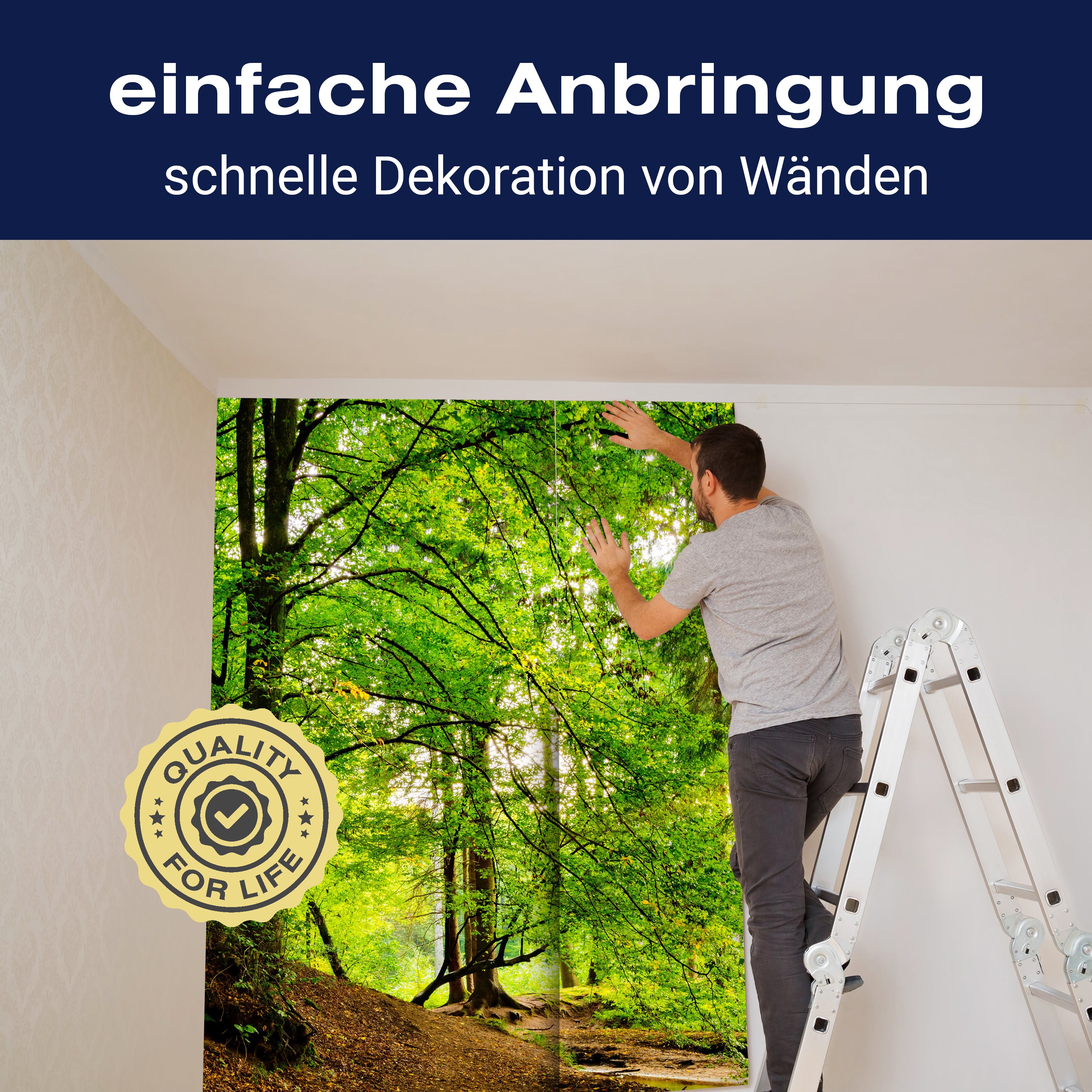 Fototapete Bach im Wald M5762 - Bild 3 Fototapete Bach im Wald M5762 - Bild 3