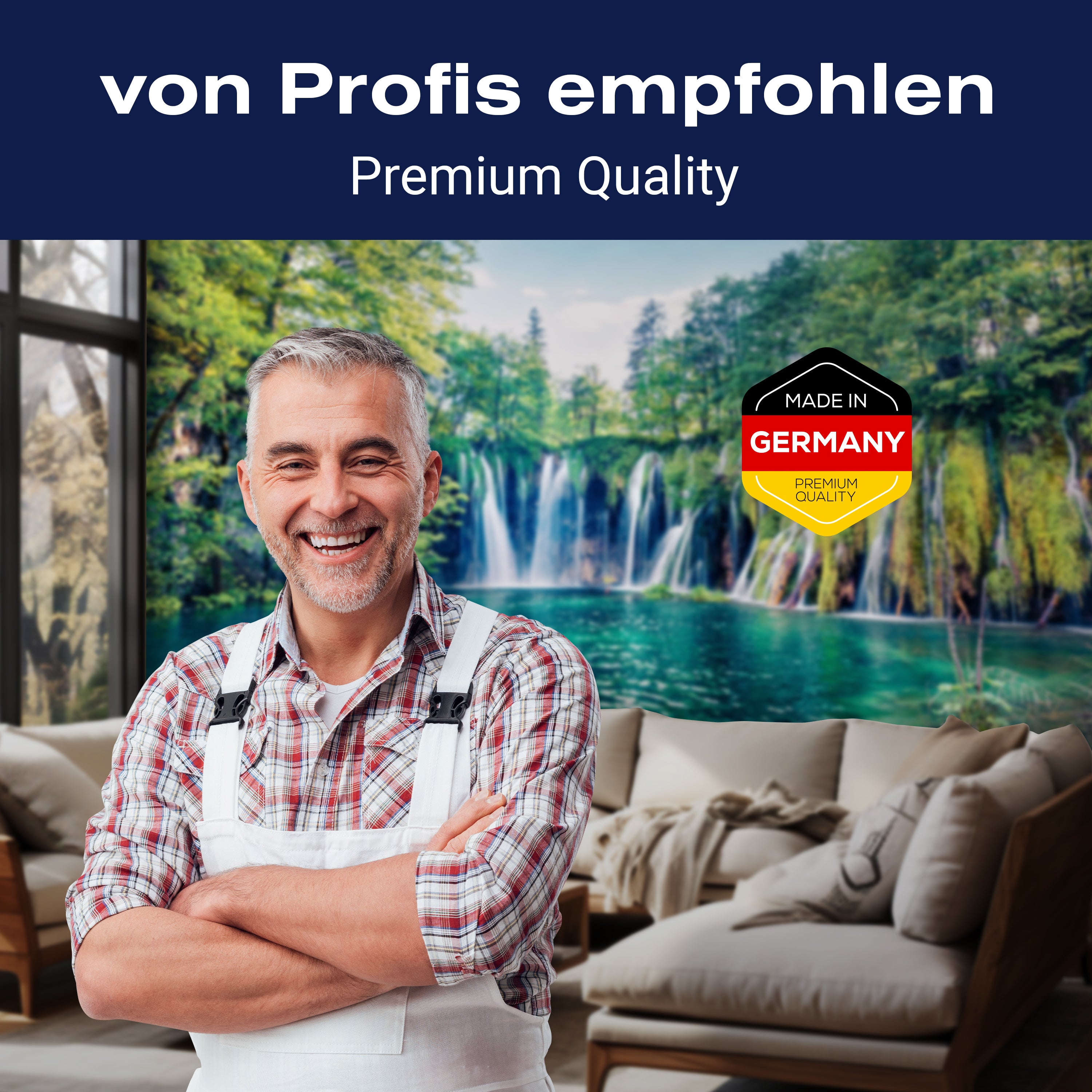 Fototapete Wasserfall mit See M5773 - Bild 5 Fototapete Wasserfall mit See M5773 - Bild 5