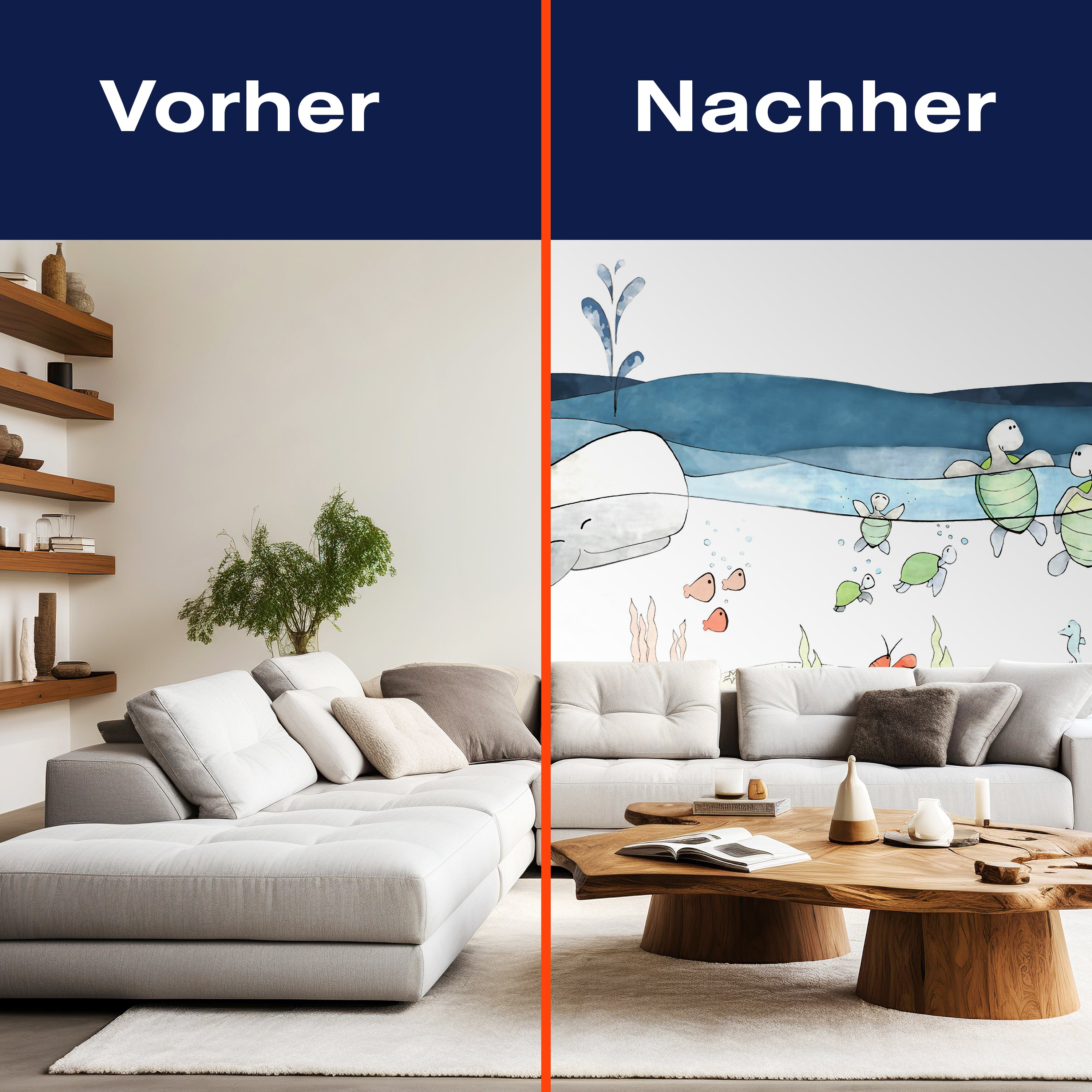 Fototapete Kinderzimmer Wasser Wal Schildkröte M5824 - Bild 9 Fototapete Kinderzimmer Wasser Wal Schildkröte M5824 - Bild 9