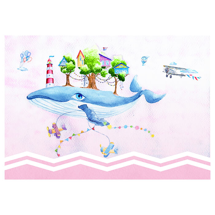 Fototapete Kinderzimmer Himmel Wal Fantasie M5825 - Bild 2 Fototapete Kinderzimmer Himmel Wal Fantasie M5825 - Bild 2