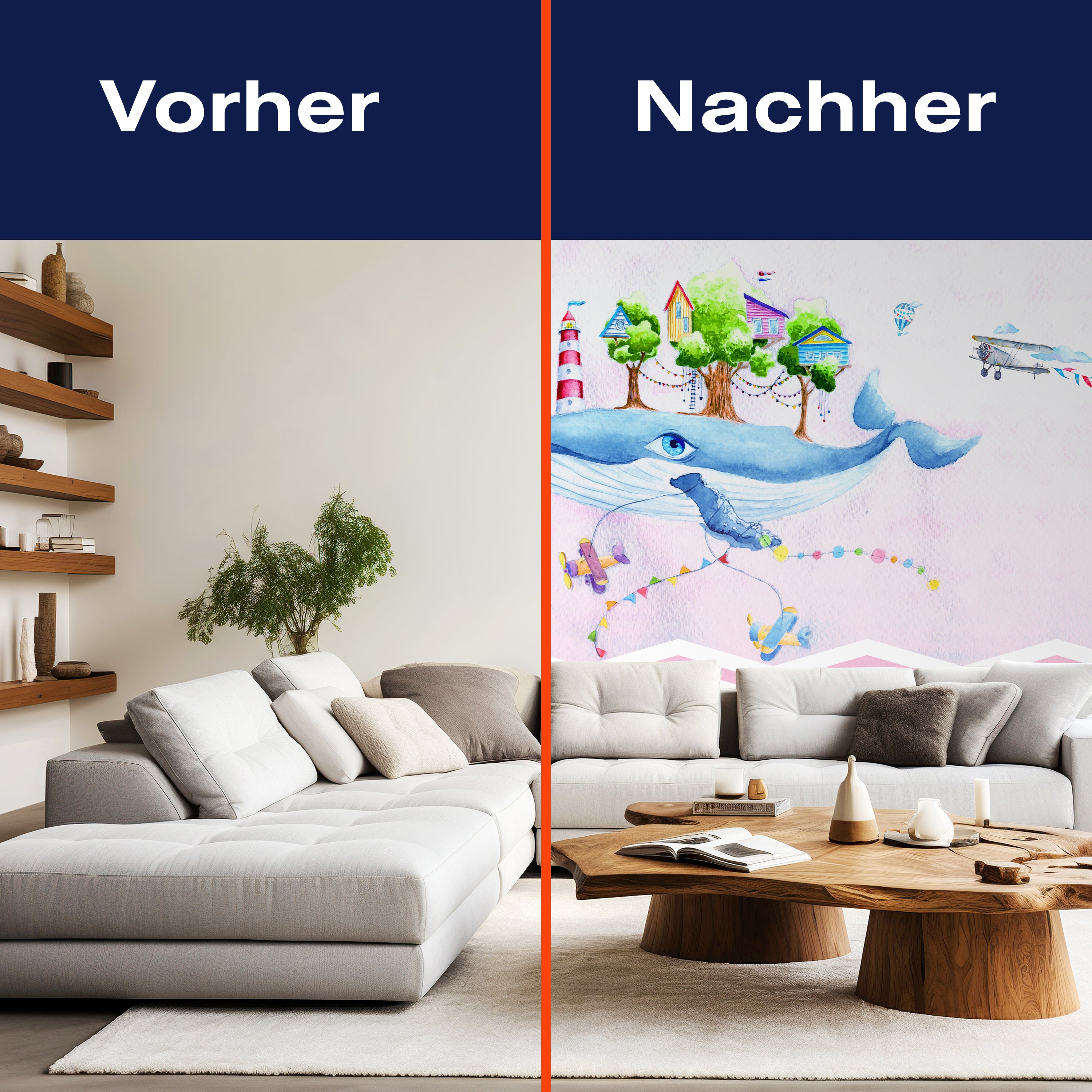 Fototapete Kinderzimmer Himmel Wal Fantasie M5825 - Bild 9 Fototapete Kinderzimmer Himmel Wal Fantasie M5825 - Bild 9