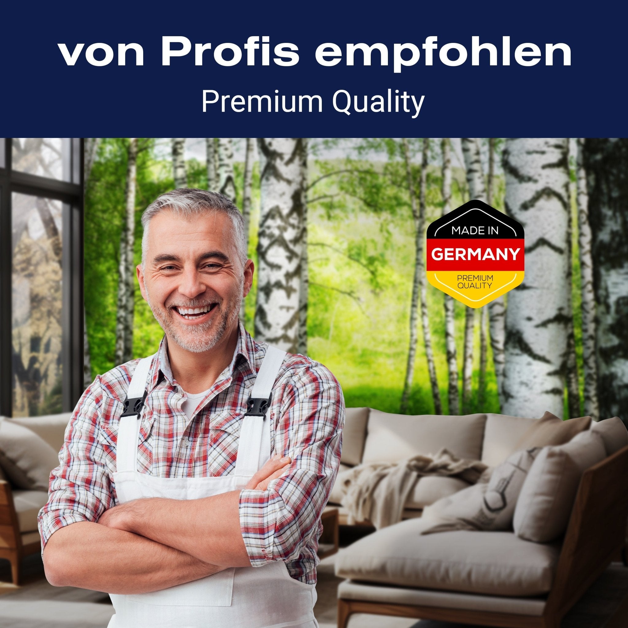 Fototapete Birkenwald Wiese Landschaft M5834 - Bild 5 Fototapete Birkenwald Wiese Landschaft M5834 - Bild 5