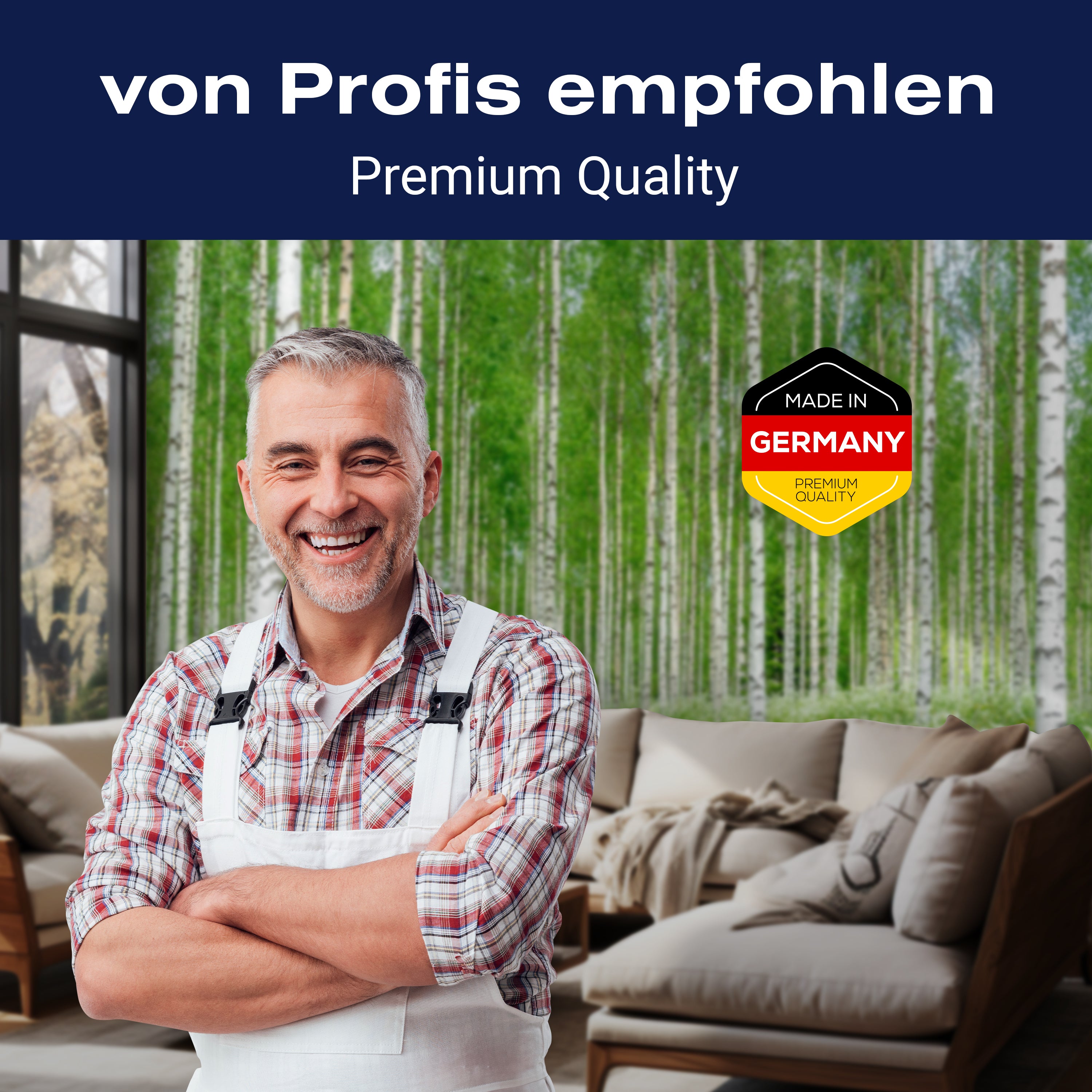 Fototapete Birkenwald Blumen Wiese M5840 - Bild 5 Fototapete Birkenwald Blumen Wiese M5840 - Bild 5